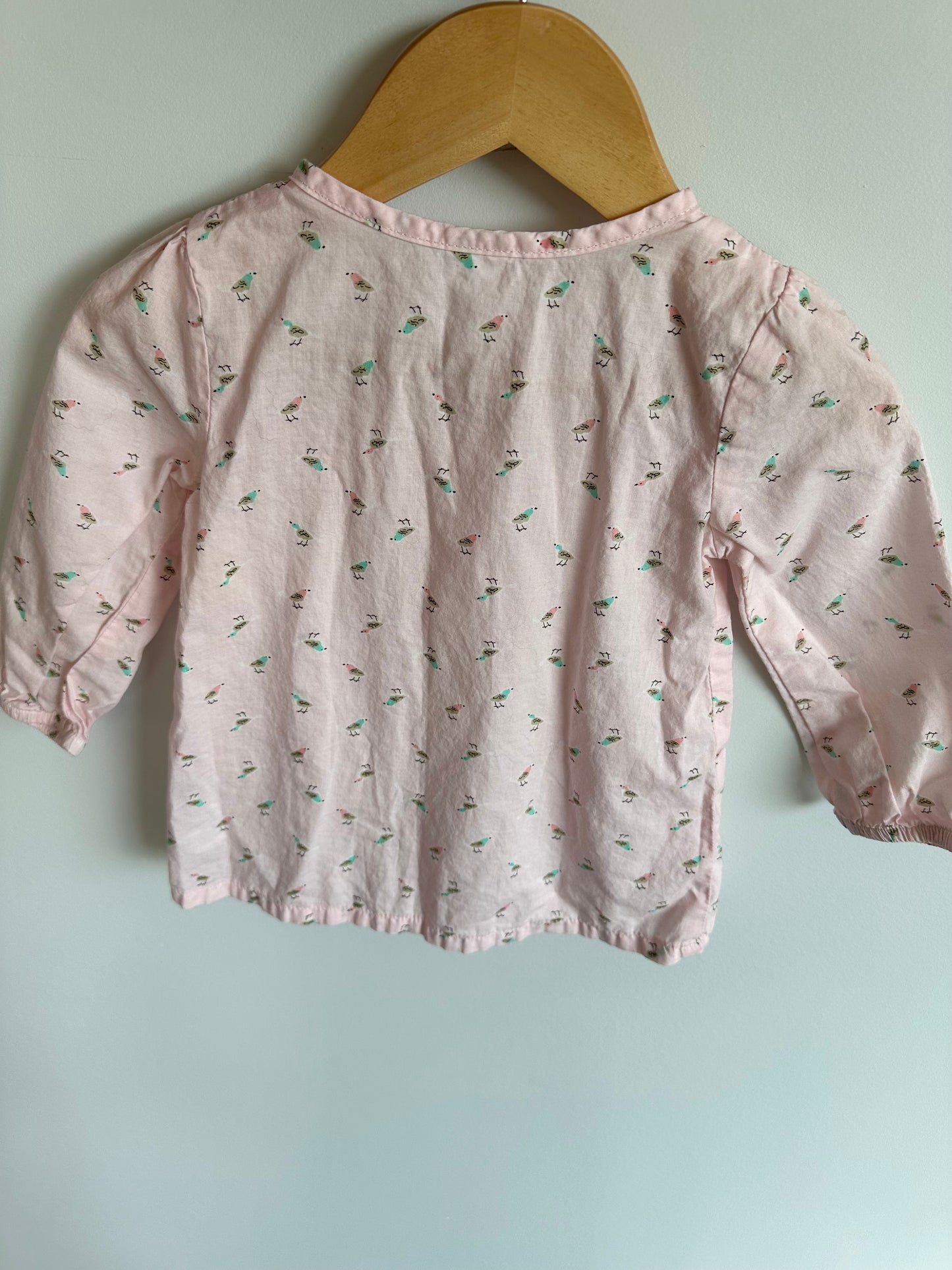 Pink Bird Long Sleeve / 18m