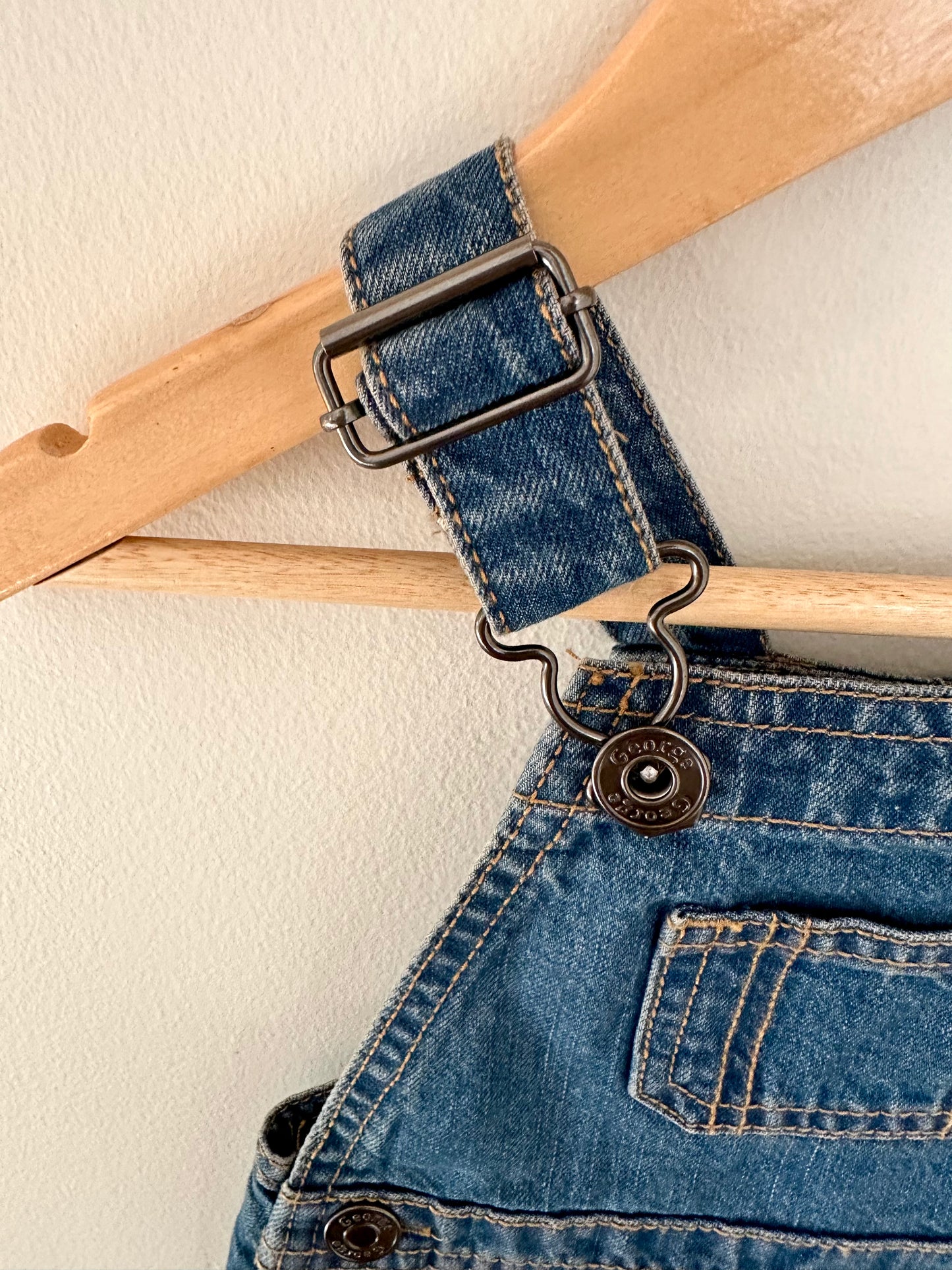 Denim Short Overalls / 3-6m
