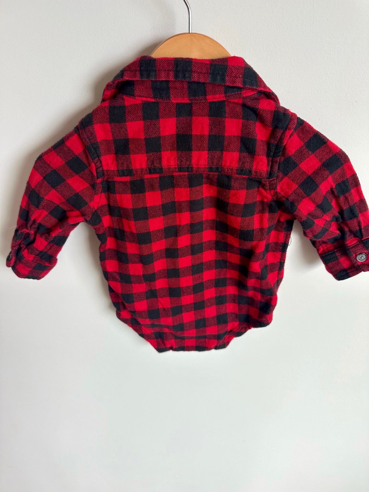 Buffalo Plaid Collared Bodysuit / 3m