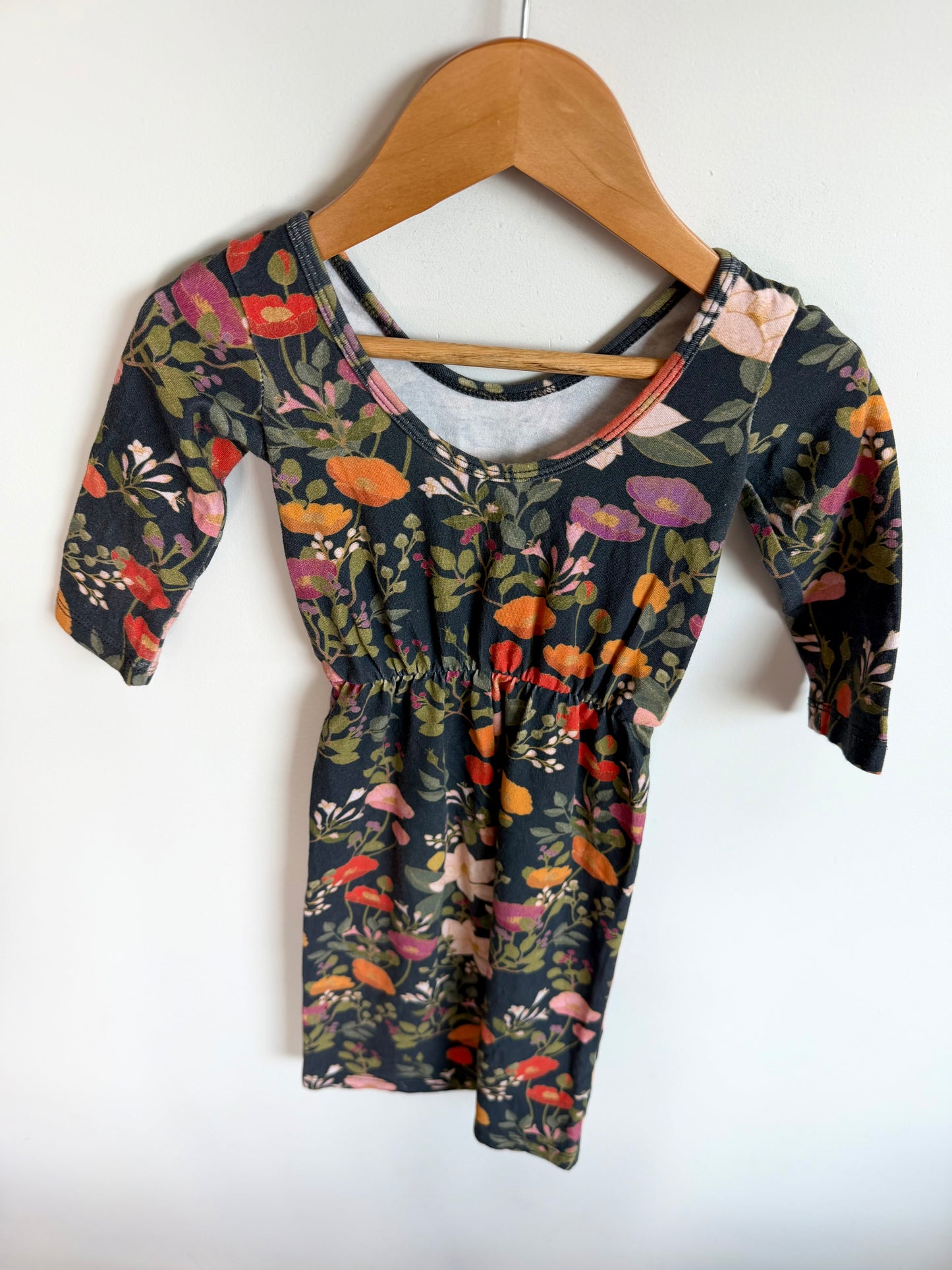 Floral Dark Jumpsuit / 3T