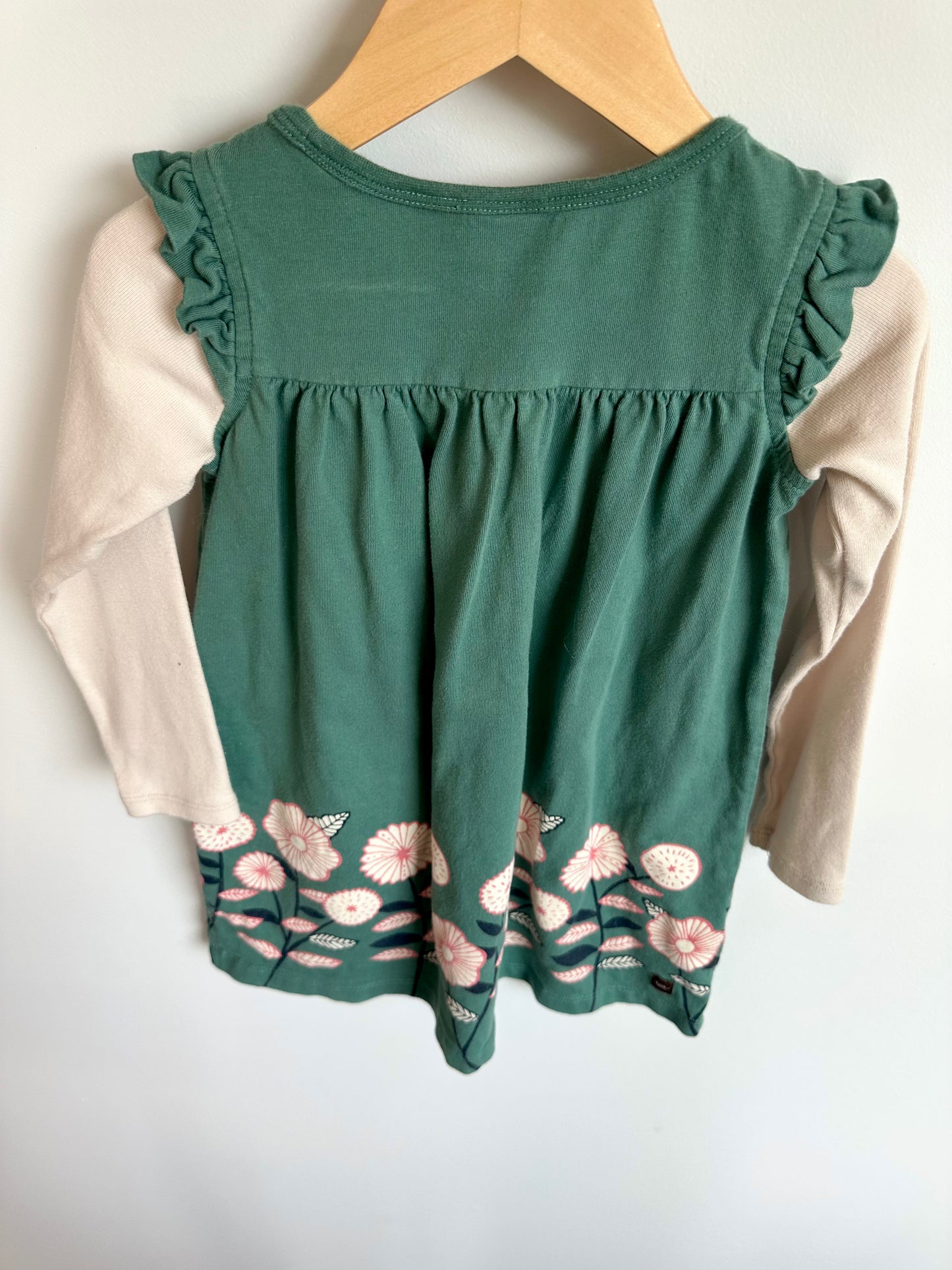 Tea Collection Floral Long Sleeve Dress / 4T