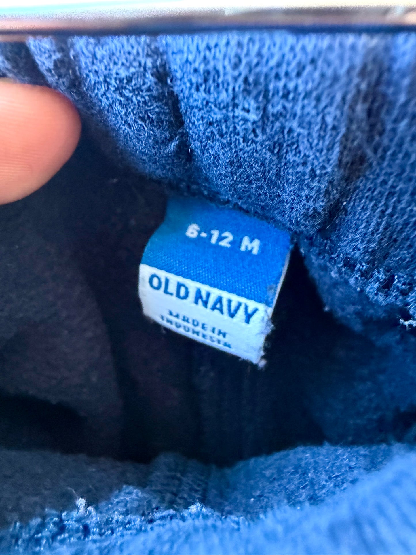 Navy Sweat Pants / 6-12m