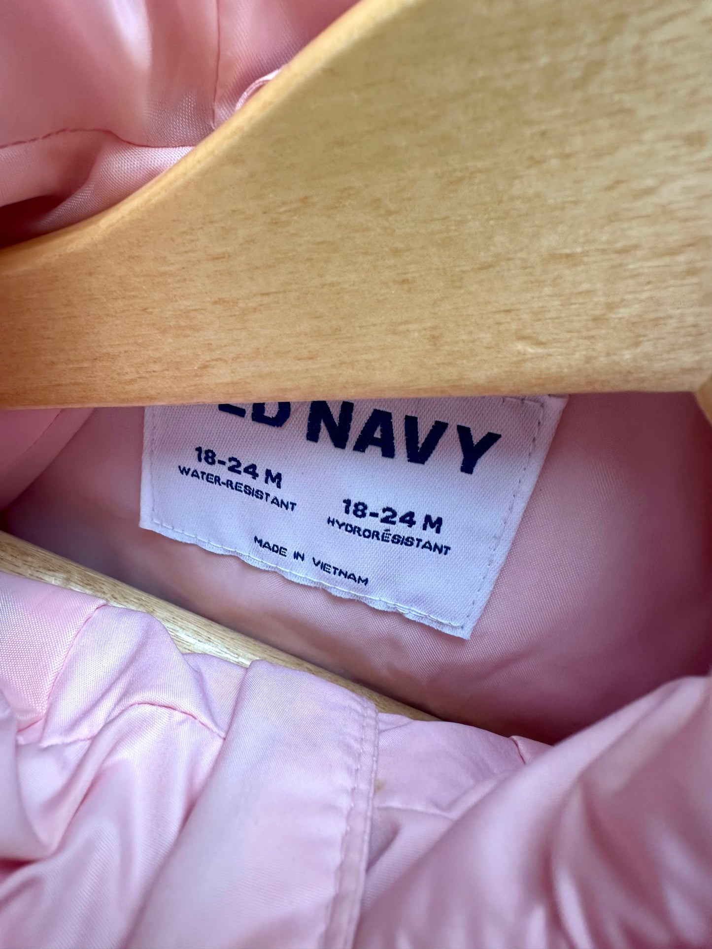 Pink Puffer Hood Jacket (PLAY) / 18-24m