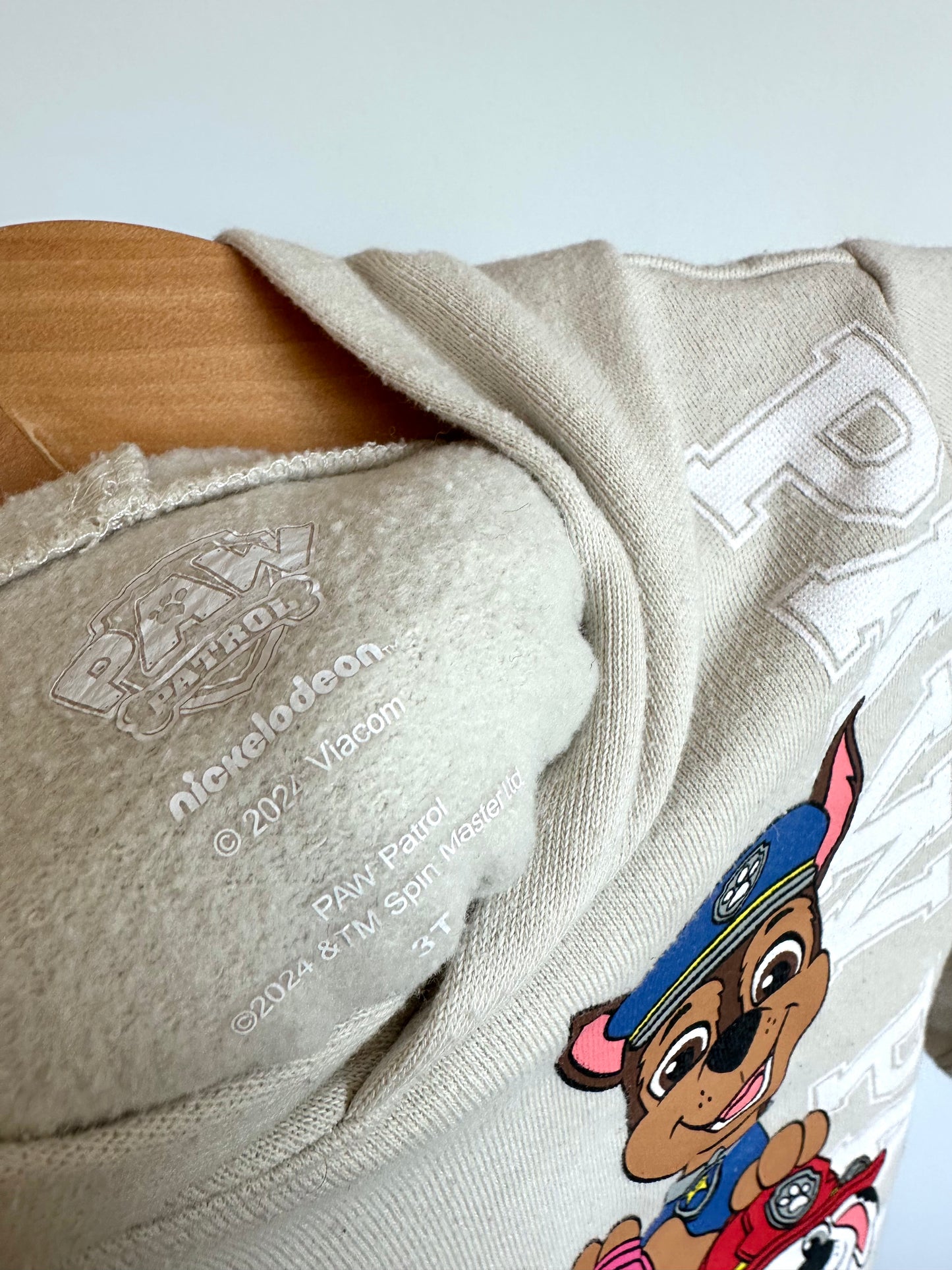 Paw Patrol Cream Hoodie / 3T
