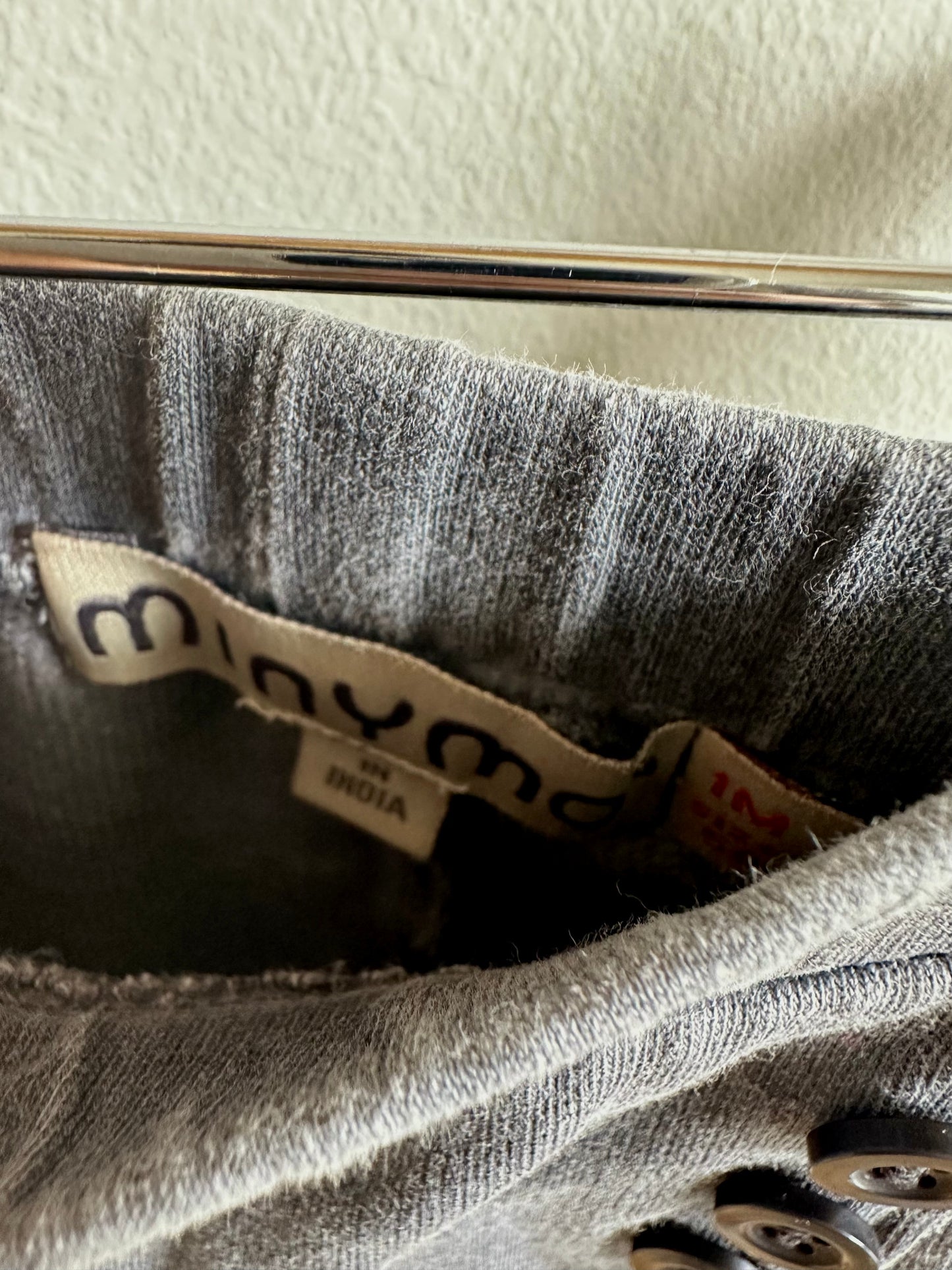 Grey Wash Pants with Buttons / 1m