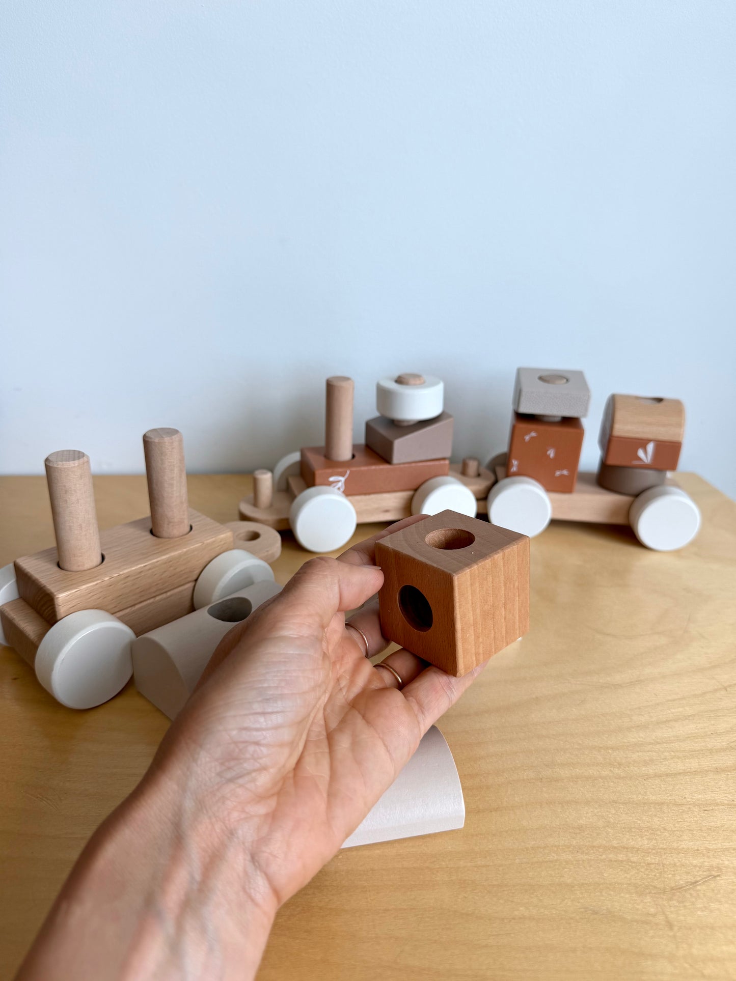 Wooden Block Train Toy (No Shipping)