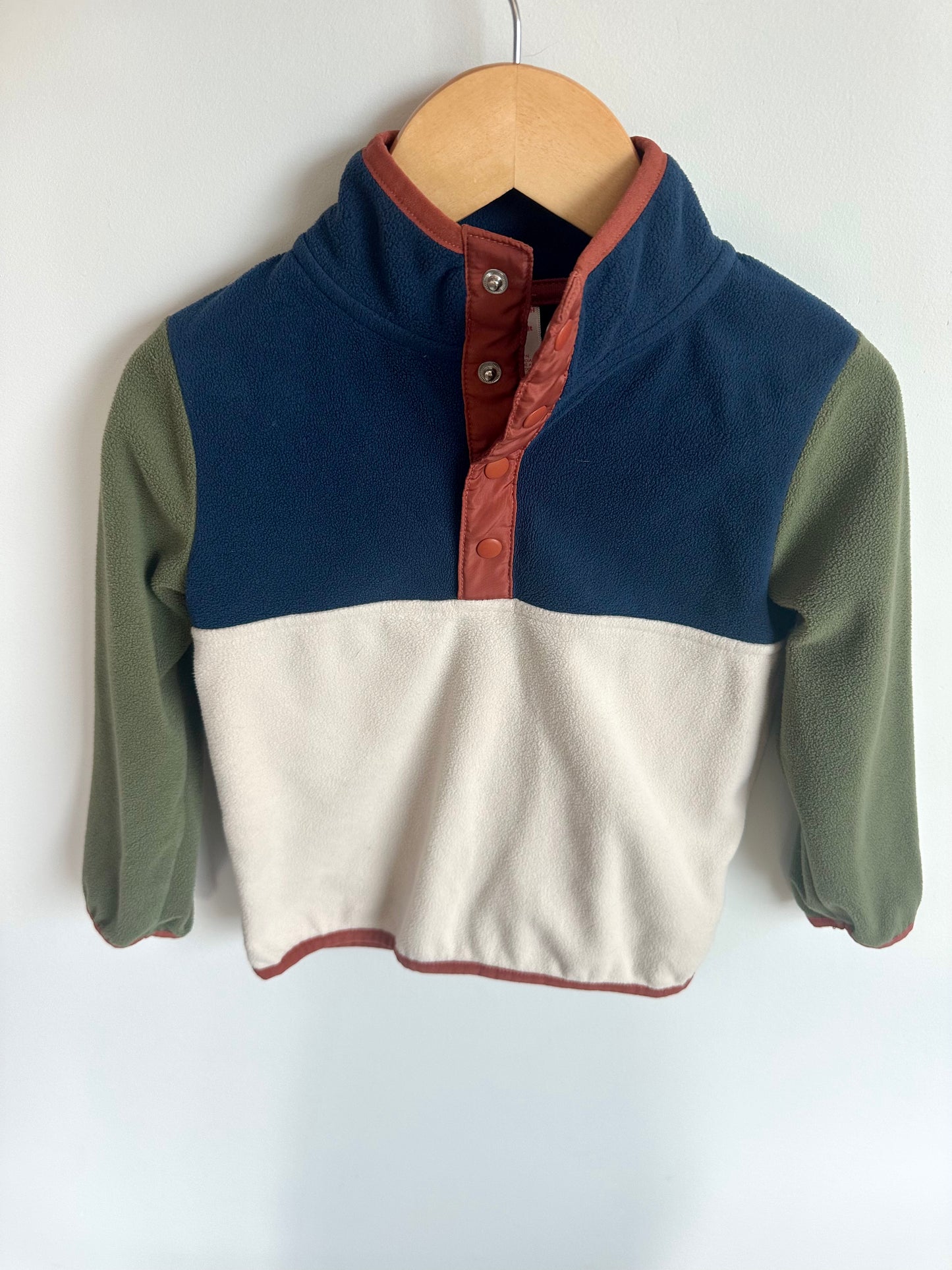 Half Zip Color Blocking Sweater / 3T