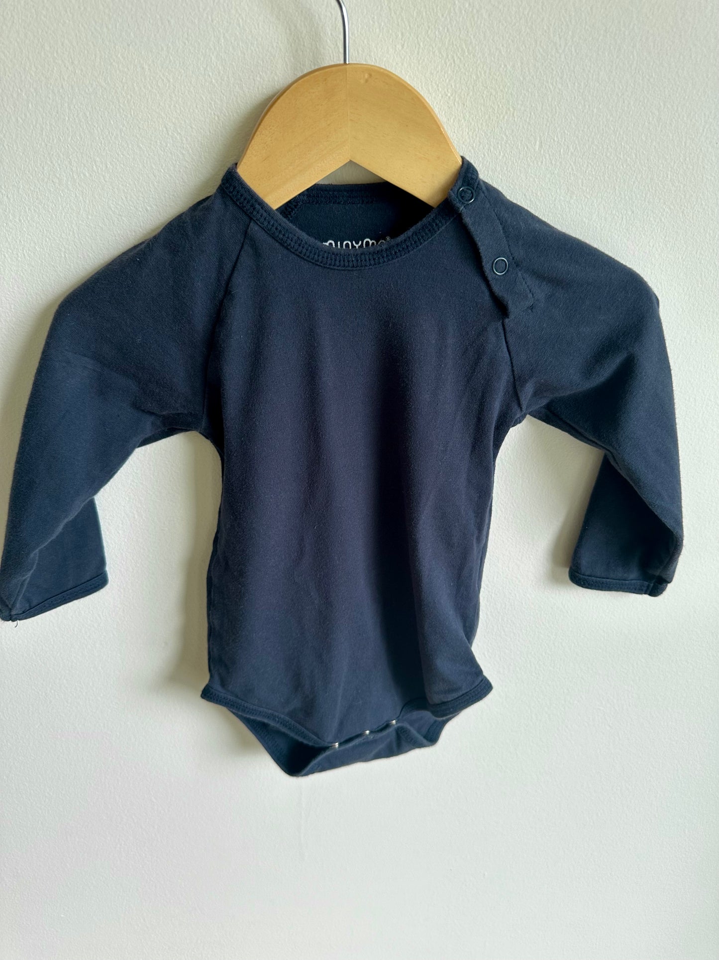 MinyMo Two Piece Romper + Bodysuit Set / 6m