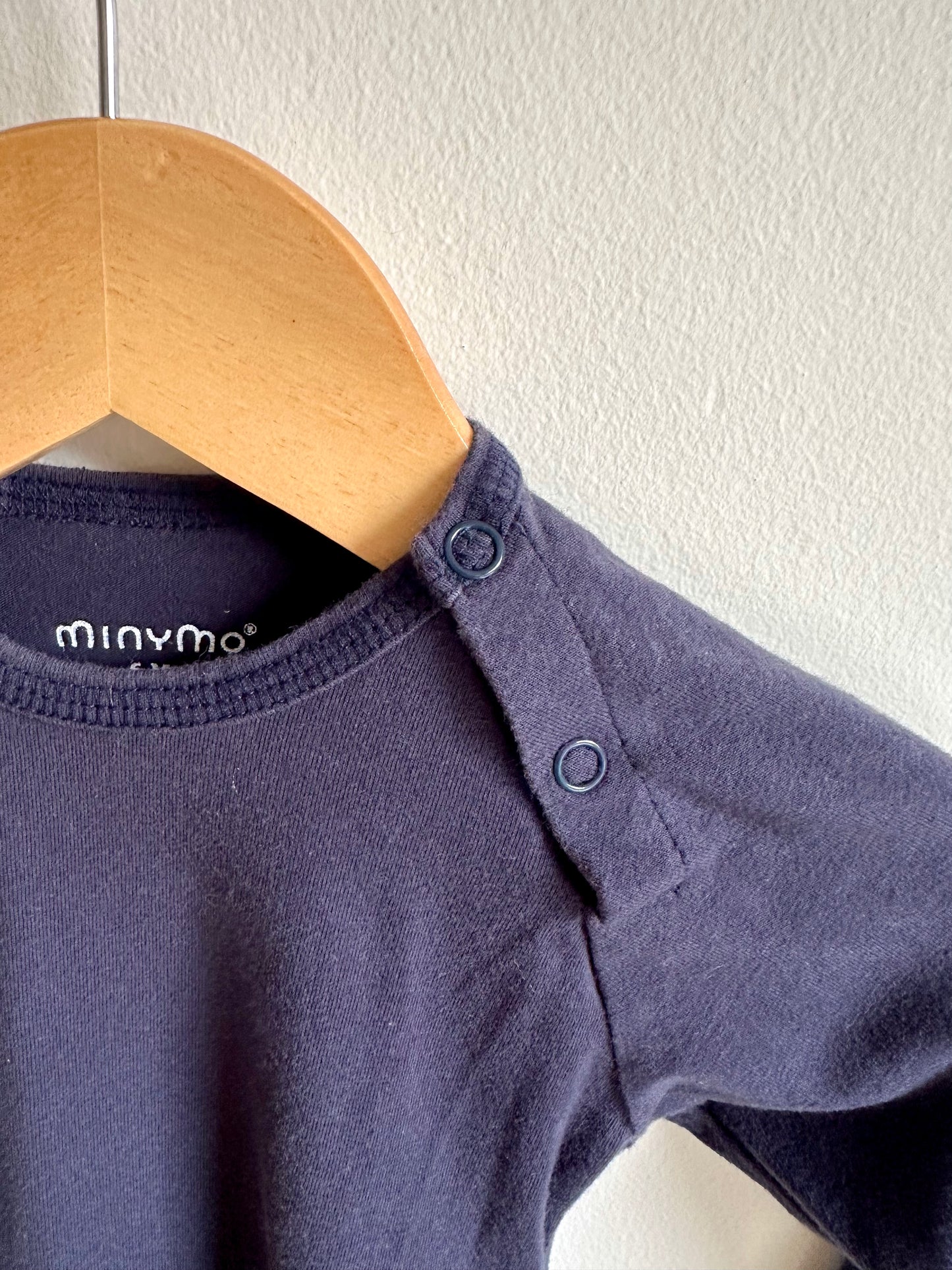 MinyMo Two Piece Romper + Bodysuit Set / 6m