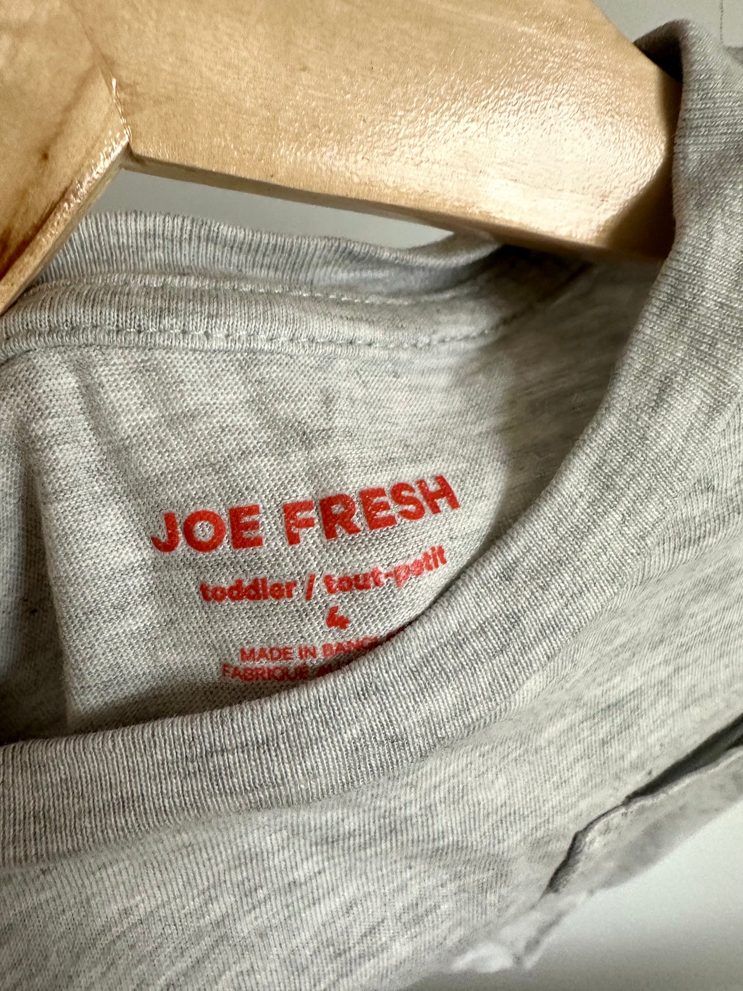 Grey Pocket T-Shirt  / 4T
