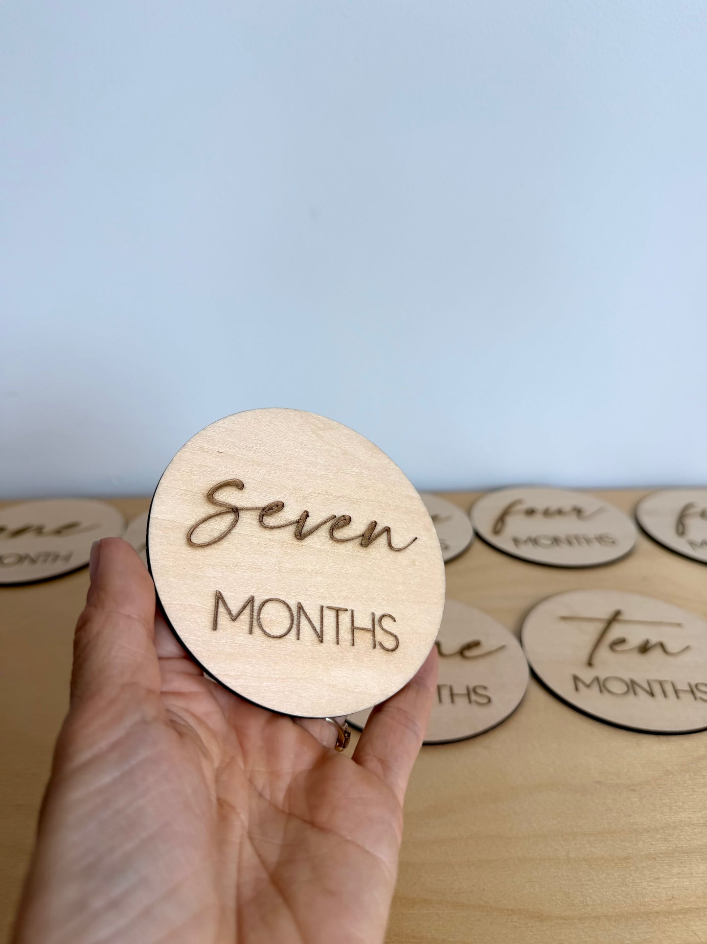 Wooden Circle Milestones