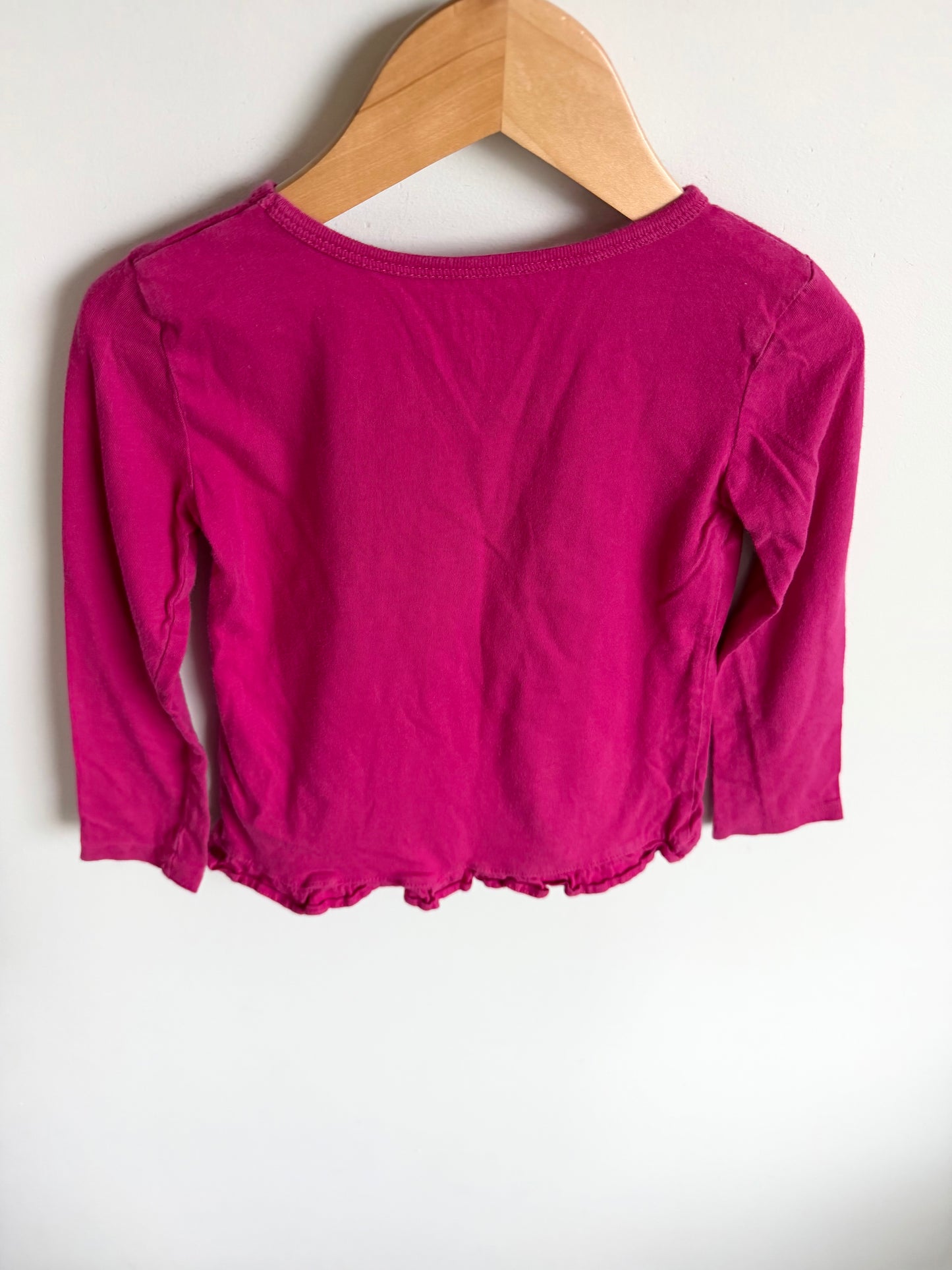 Love Flower Text Top / 4T