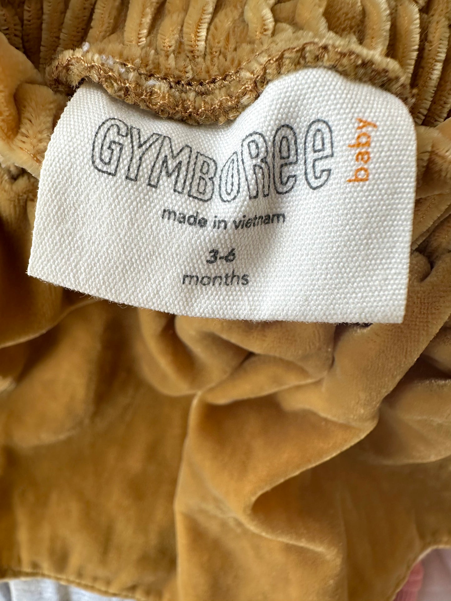 Gymboree Gold Velour Skirt / 3-6m