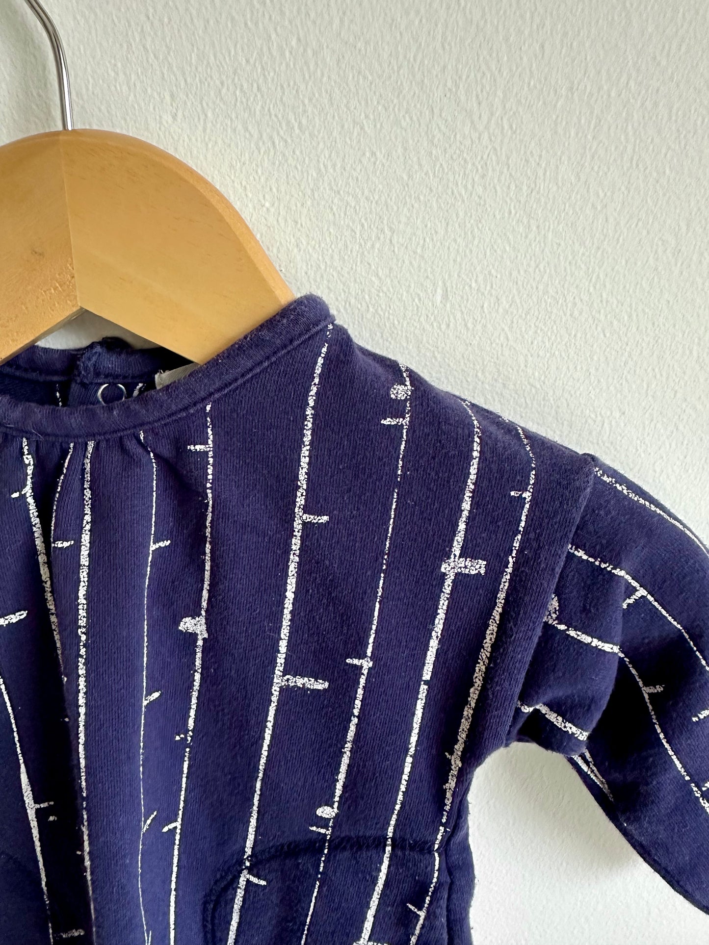 Miles Striped Long Sleeve Dress with Pockets / 3m