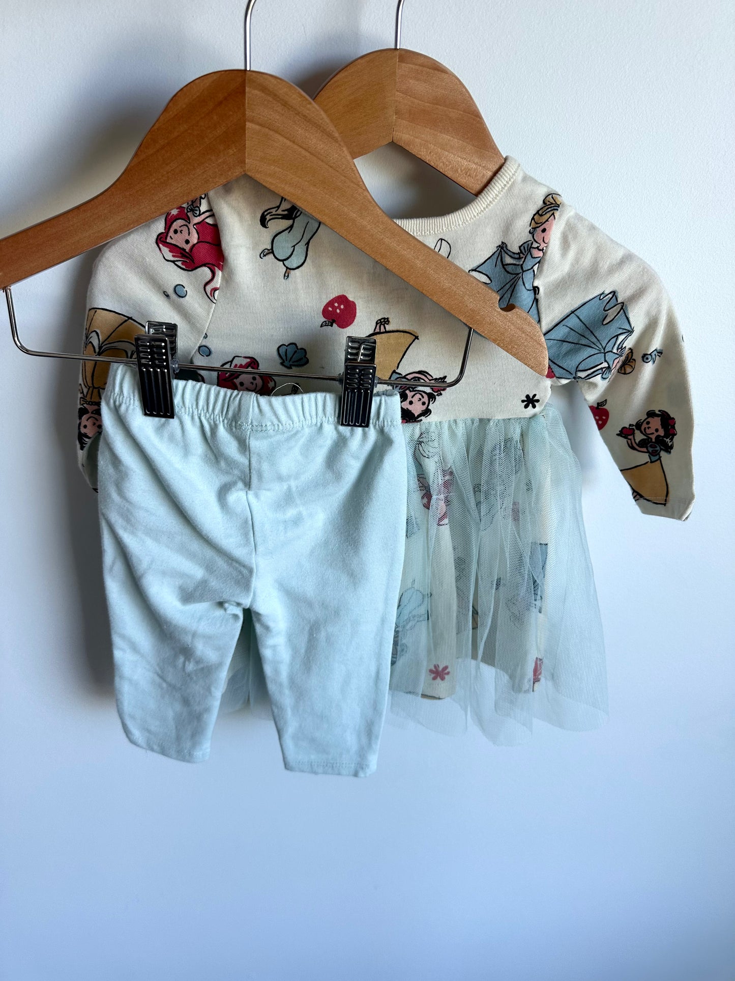 Disney Sweater Dress Tutu + Pants Set / 3-6m
