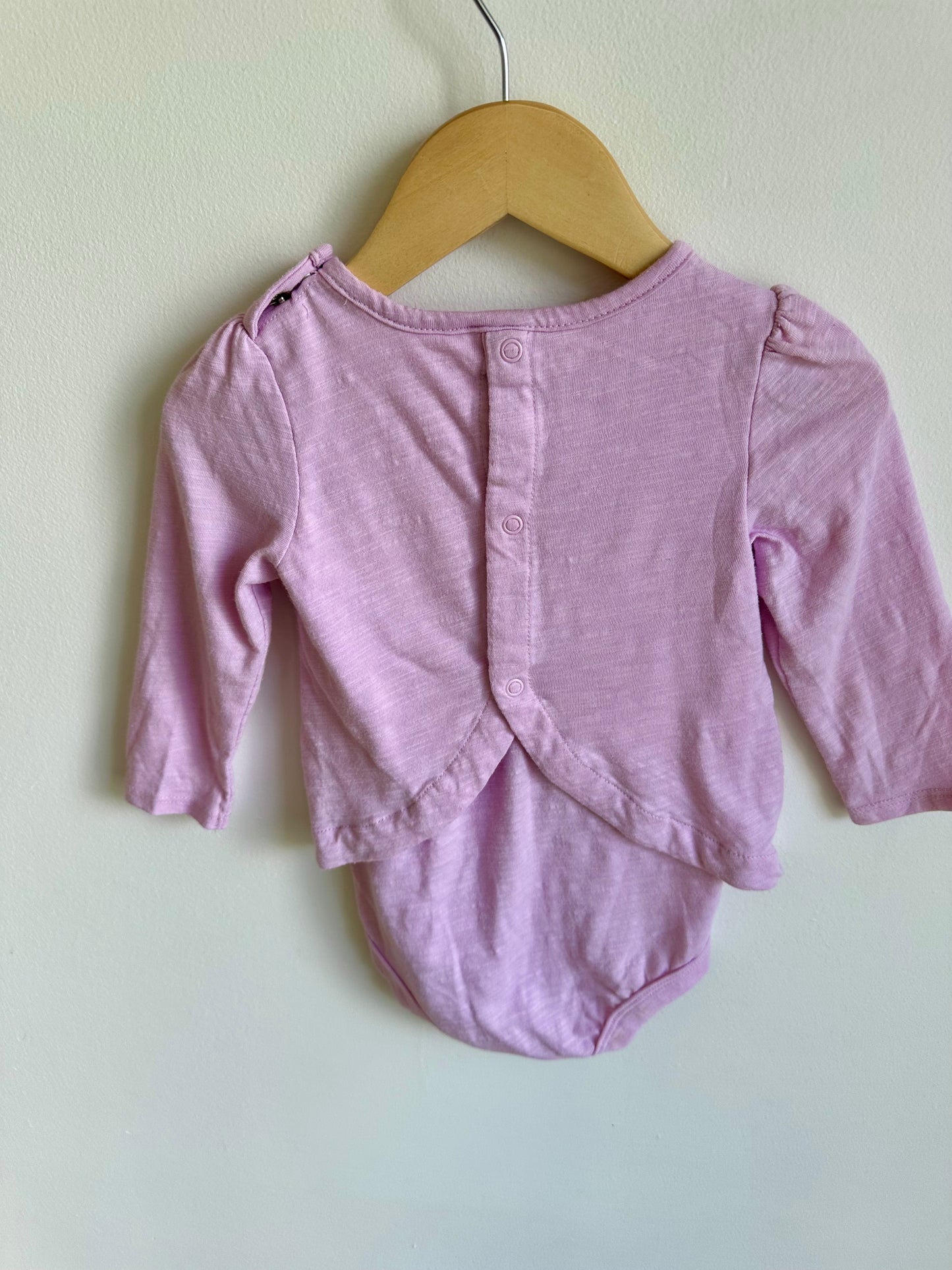 Pink Bunny Long Sleeve Bodysuit / 18-24m