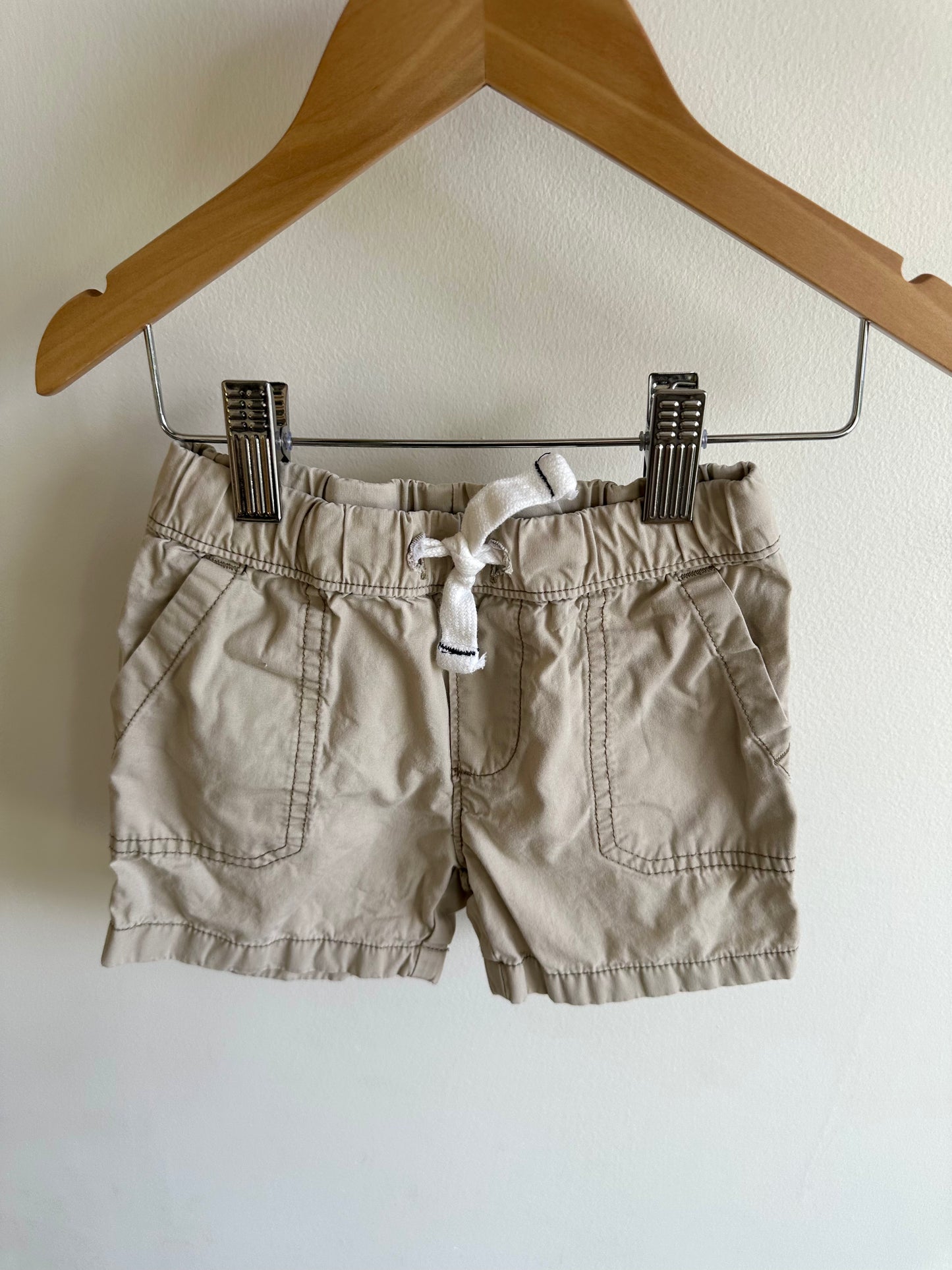 Tan Shorts with Drawstring / 12m