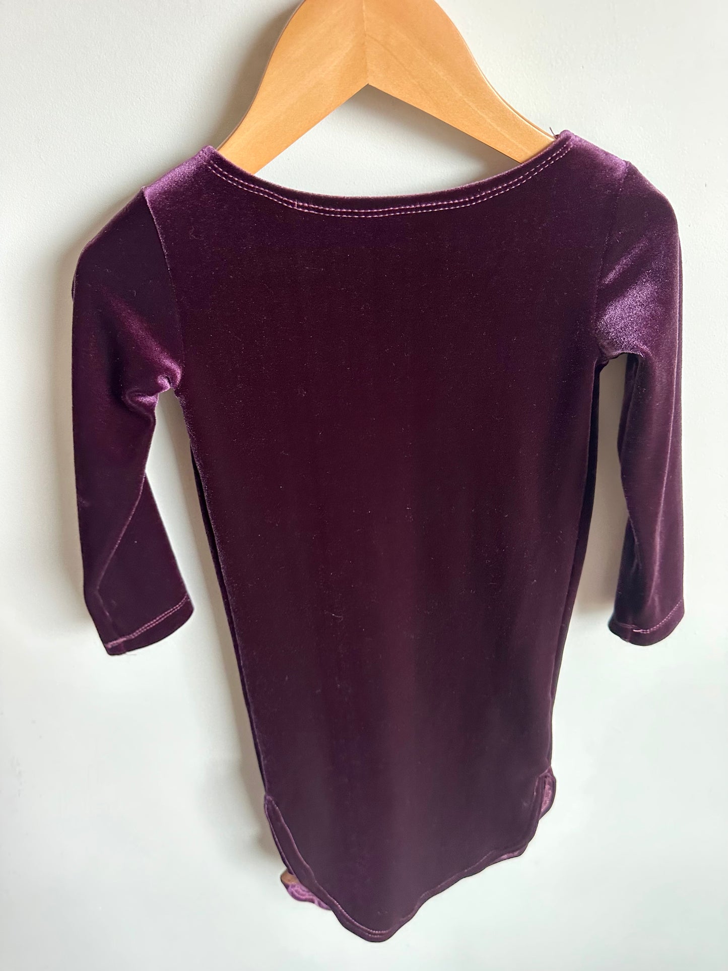 Mauve Velour Dress / 3T