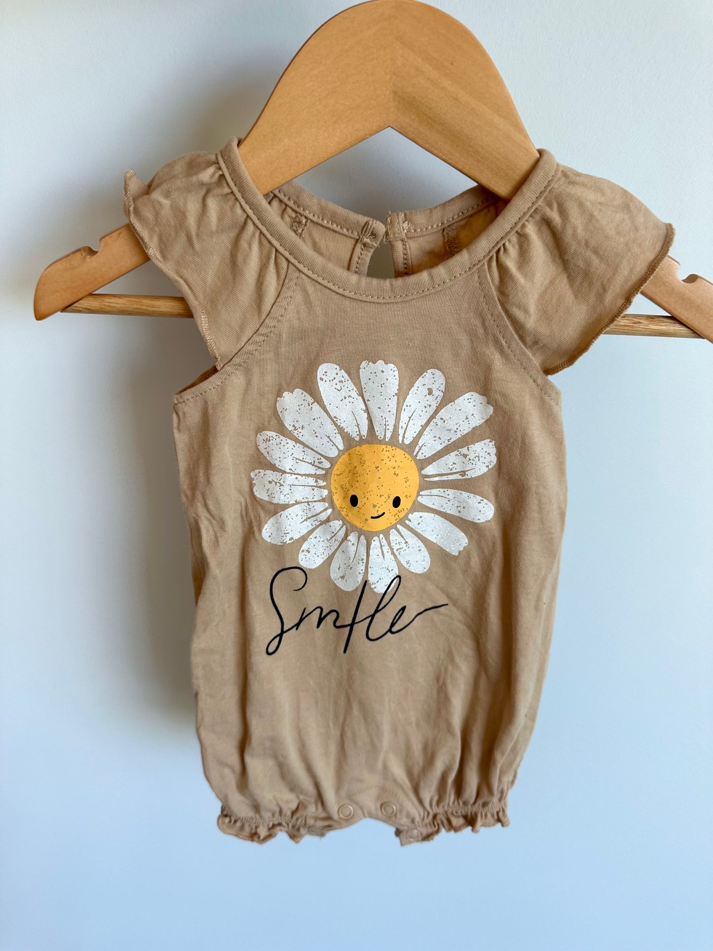 Smile Daisy Romper / 0-3m