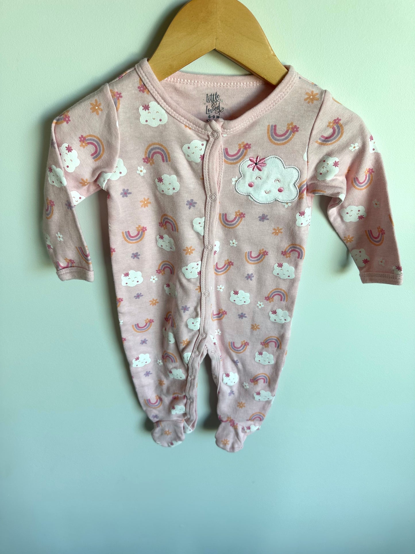 Cloud Rainbow Snap Sleeper / 6-9m