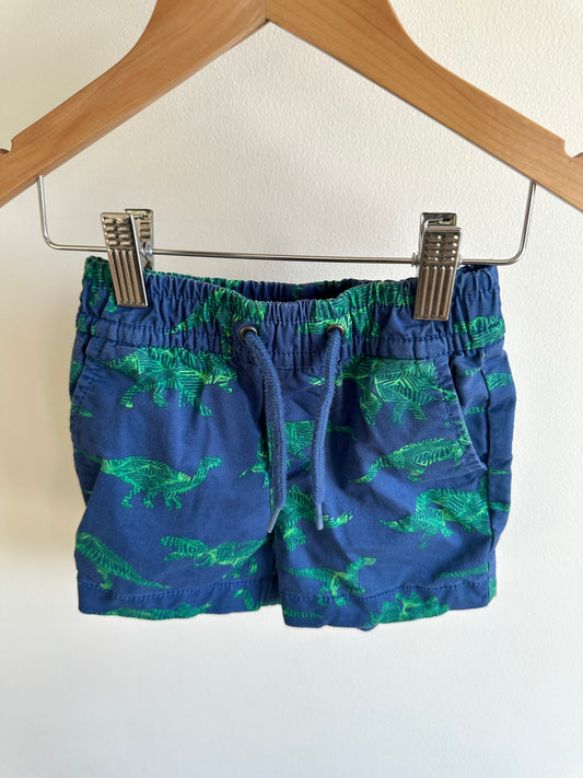 Gap Blue Dino Shorts / 12-18m