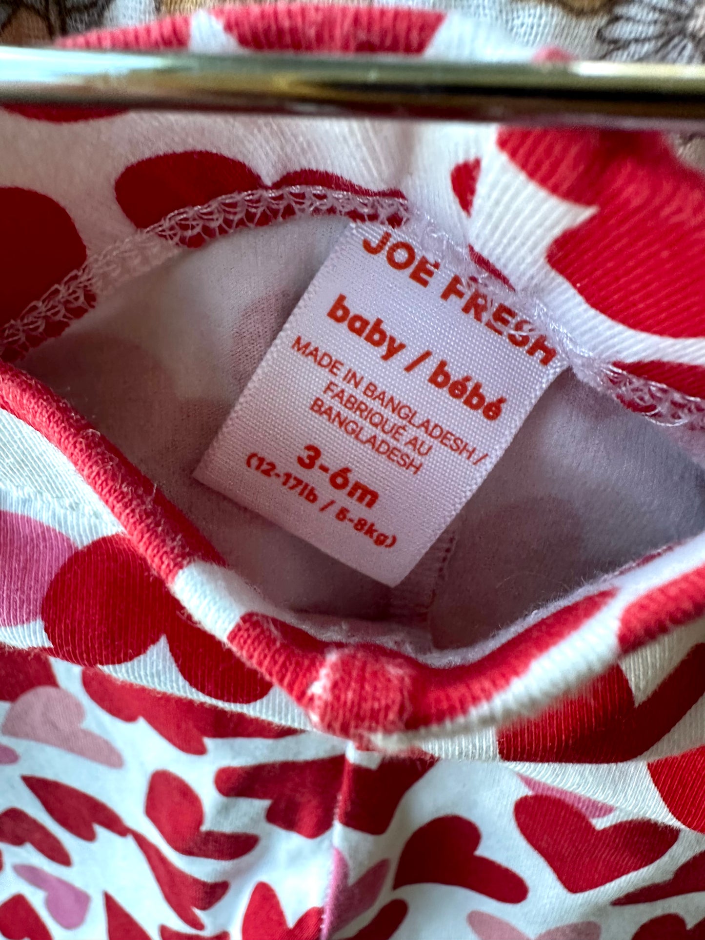 Red Heart Leggings / 3-6m