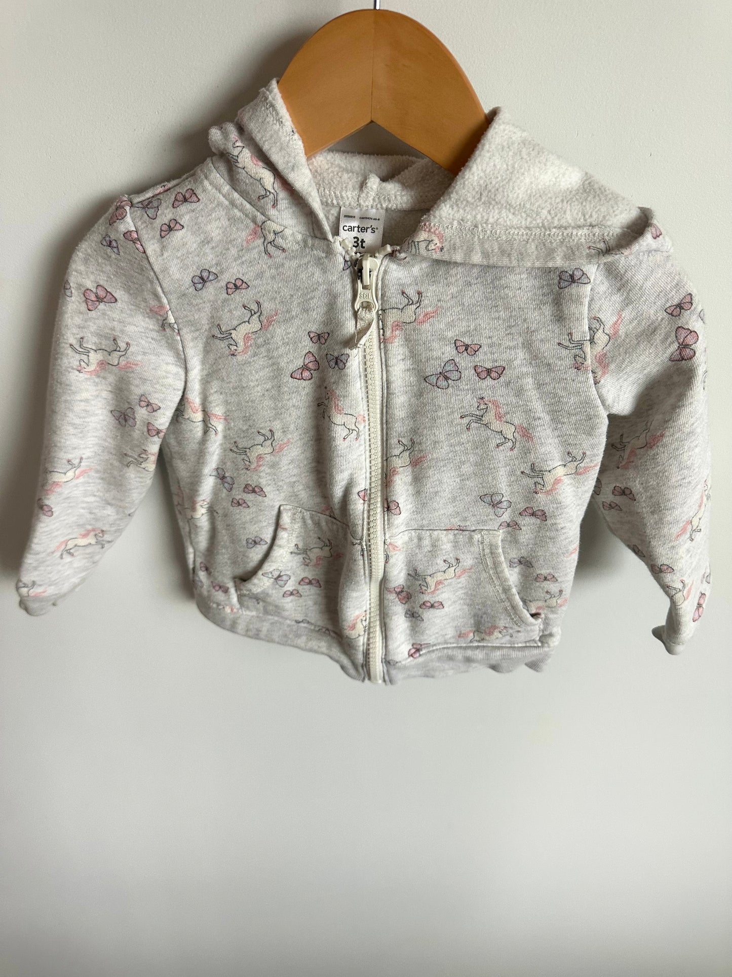 Grey Unicorn Sweater / 2-3T