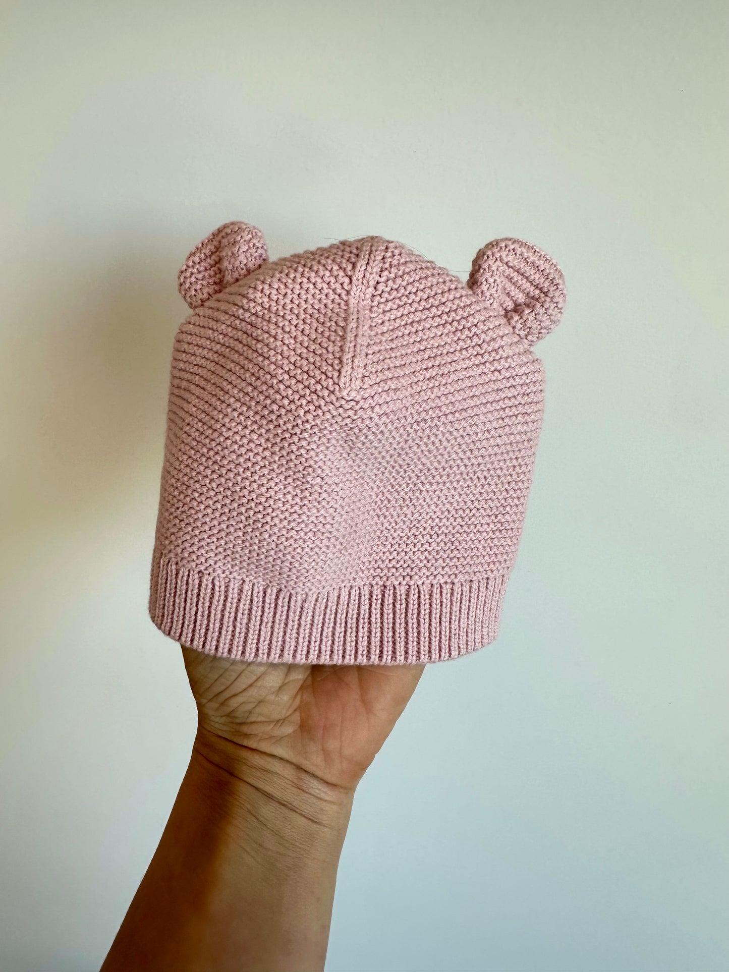 Pink Knit Toque with Ears / 3m