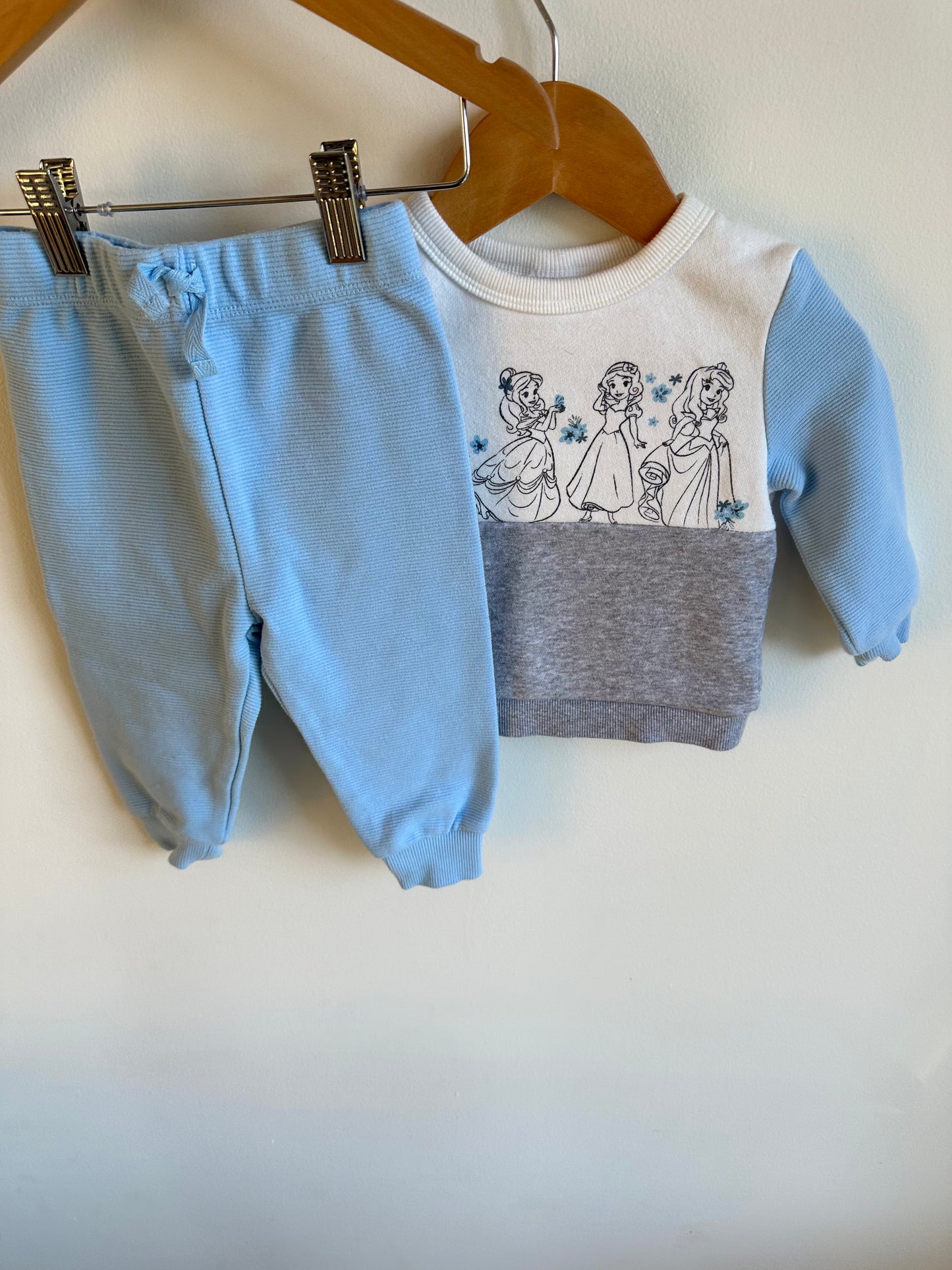 Princess Crewneck + Pants Set / 12m