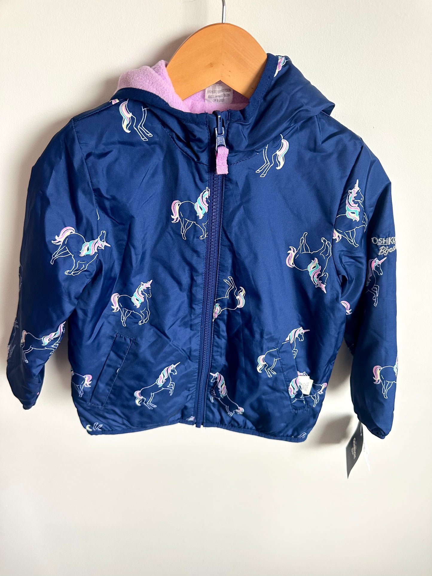 Blue Unicorn Coat (With Tags) / 3T