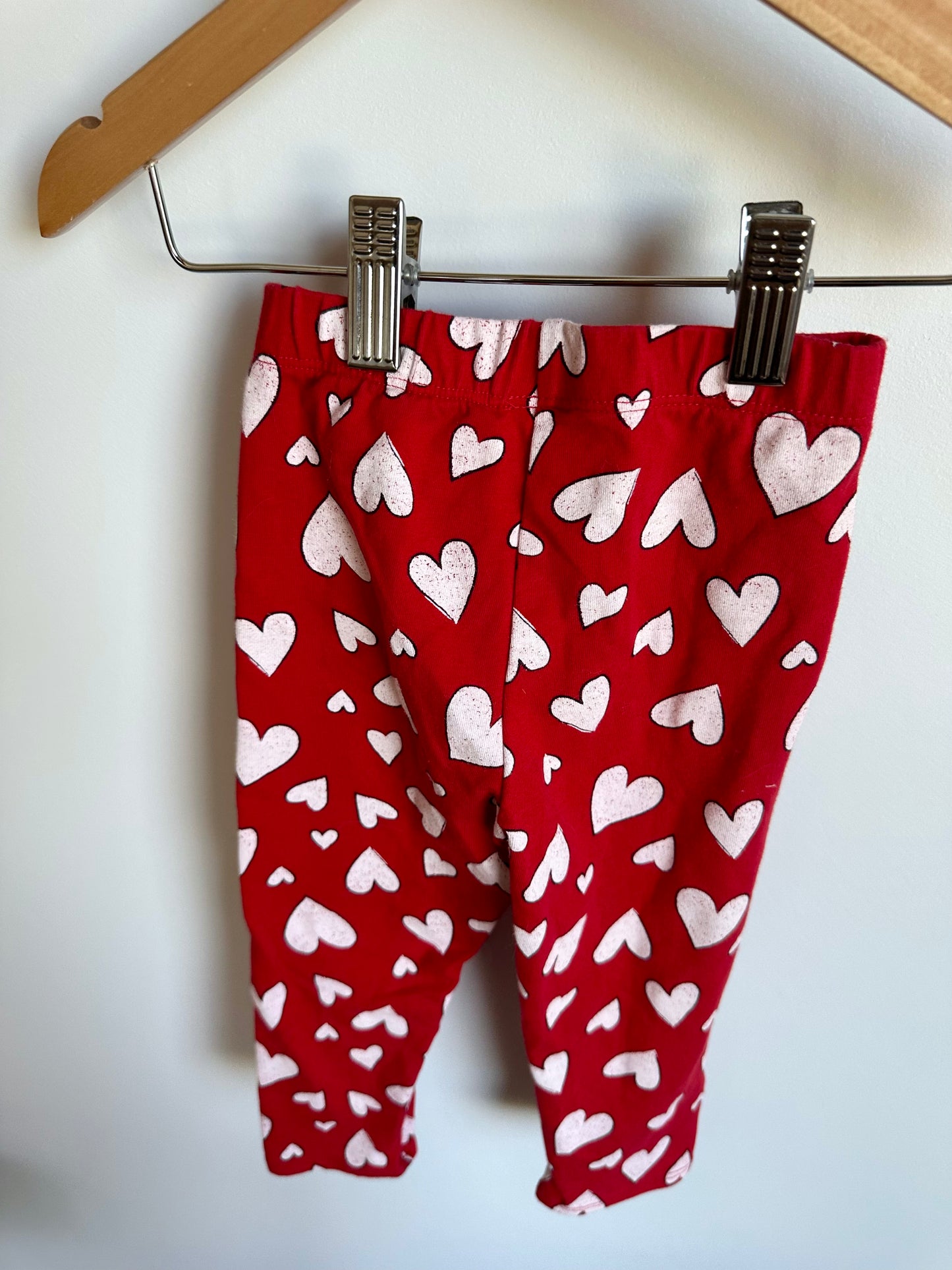 Red Heart Leggings / 18-24m