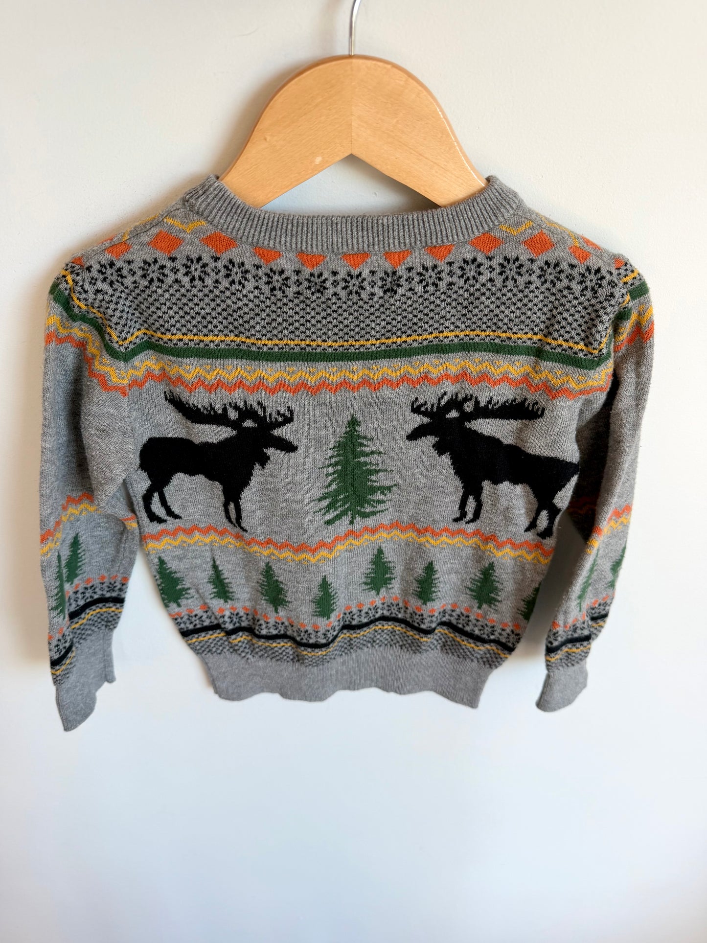 Moose and Tree Sweater / 2T