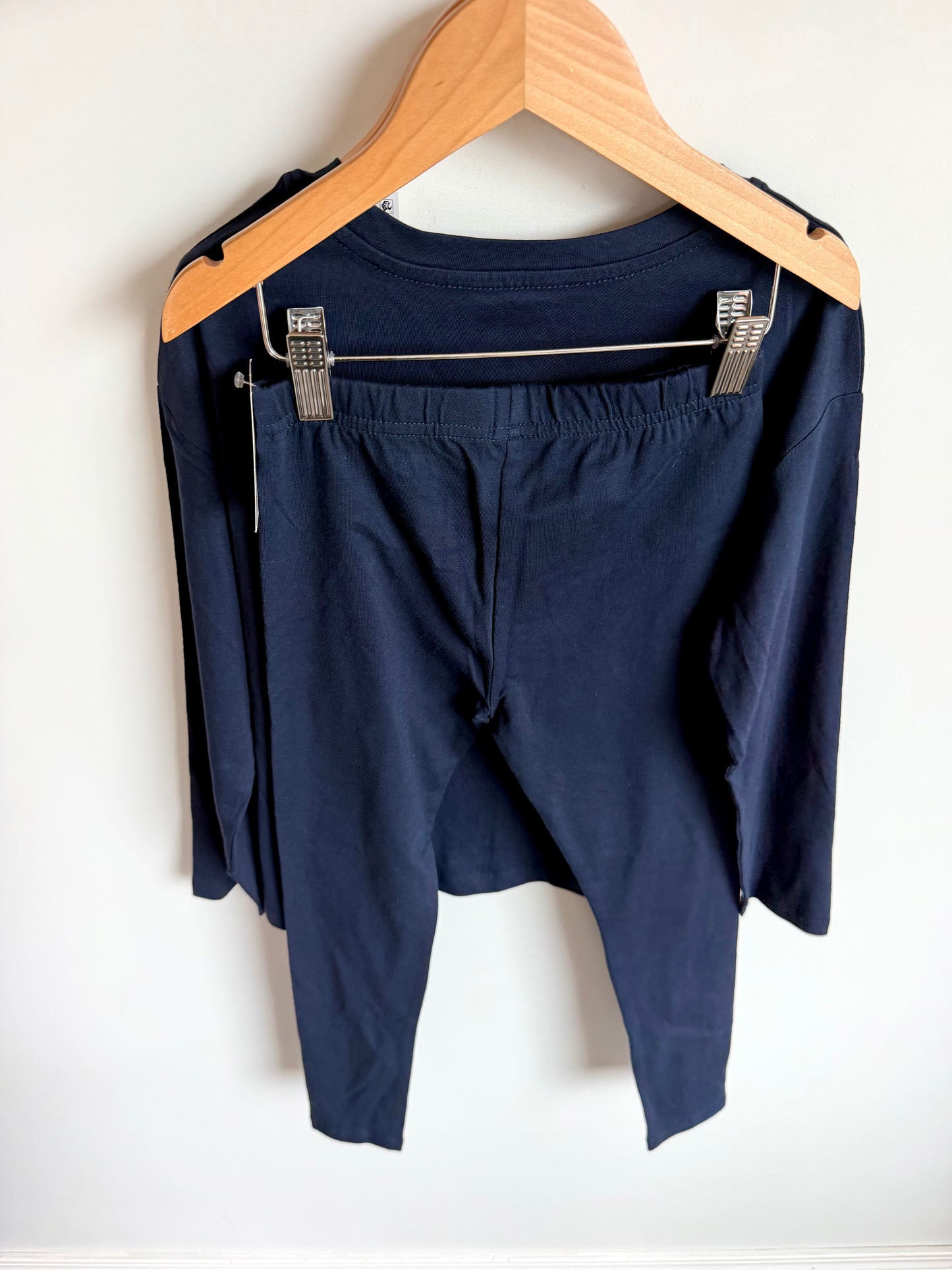 Star Navy Top and Leggings Set (With tags) / 7-8 years