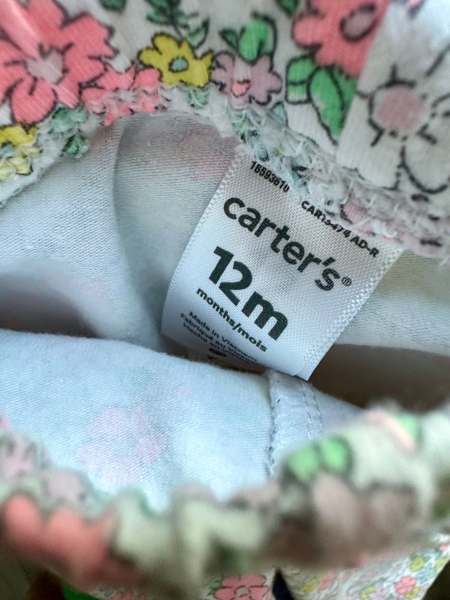 White Daisy Pants / 12m
