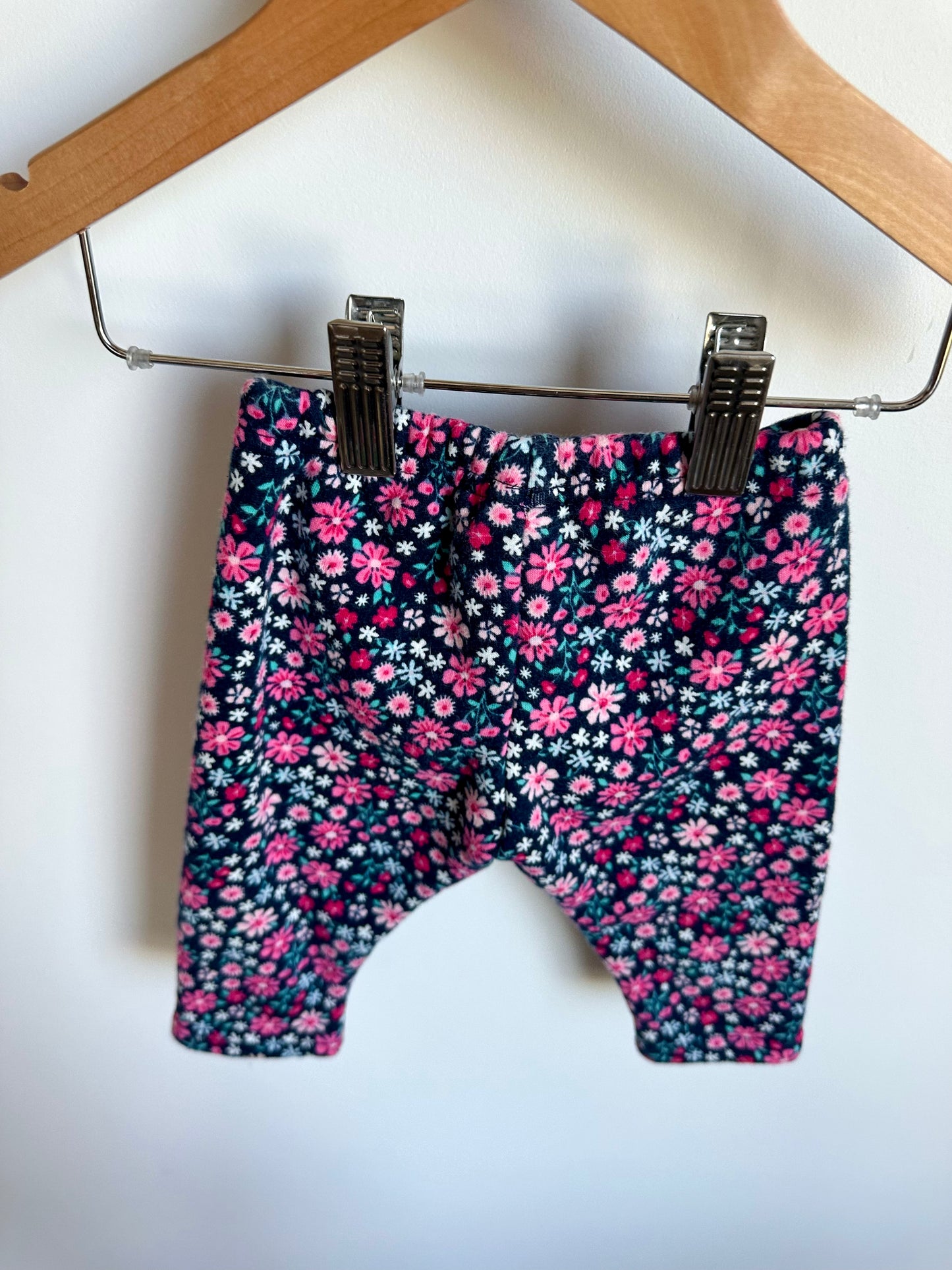 Fleece Floral Pants / 9m