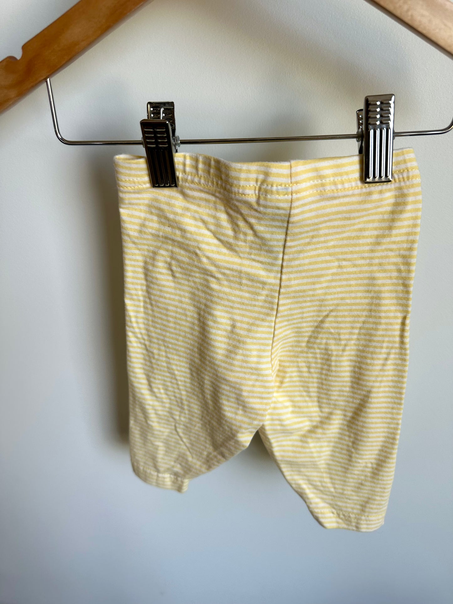 Yellow Striped Capris / 12m
