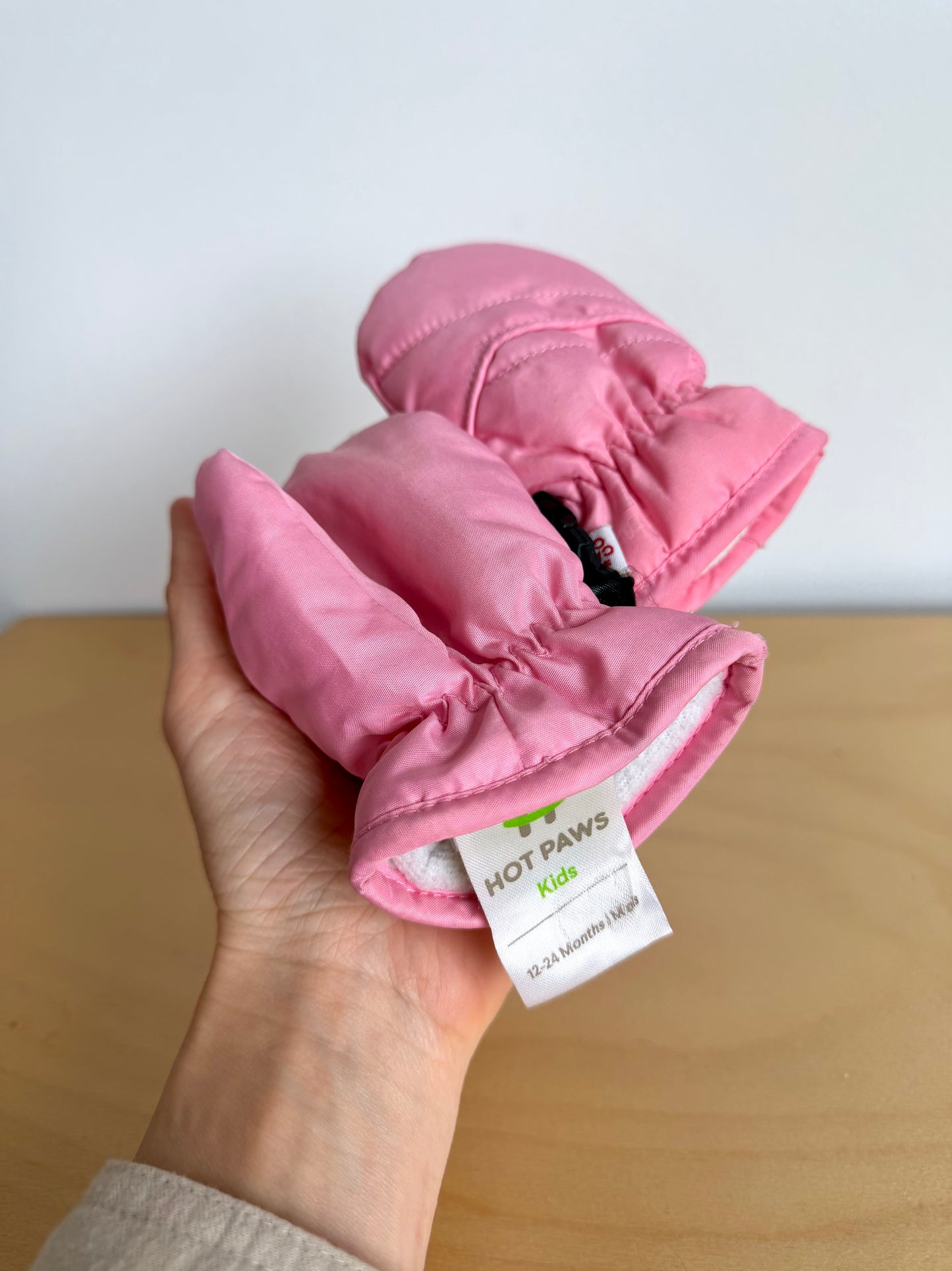 Pink Winter Mits / 12-24m
