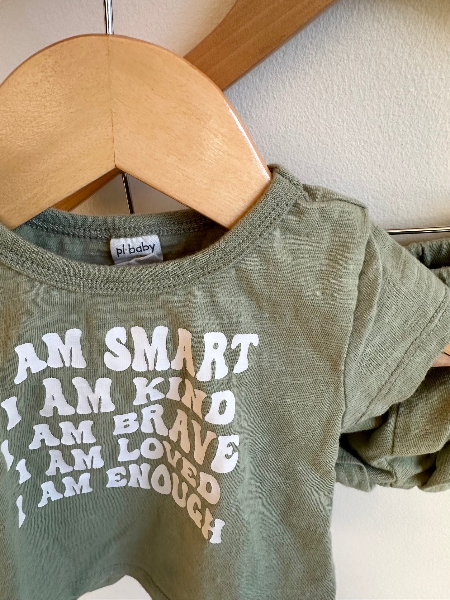 Smart, Kind, Brave Top + Shorties Set / 6m