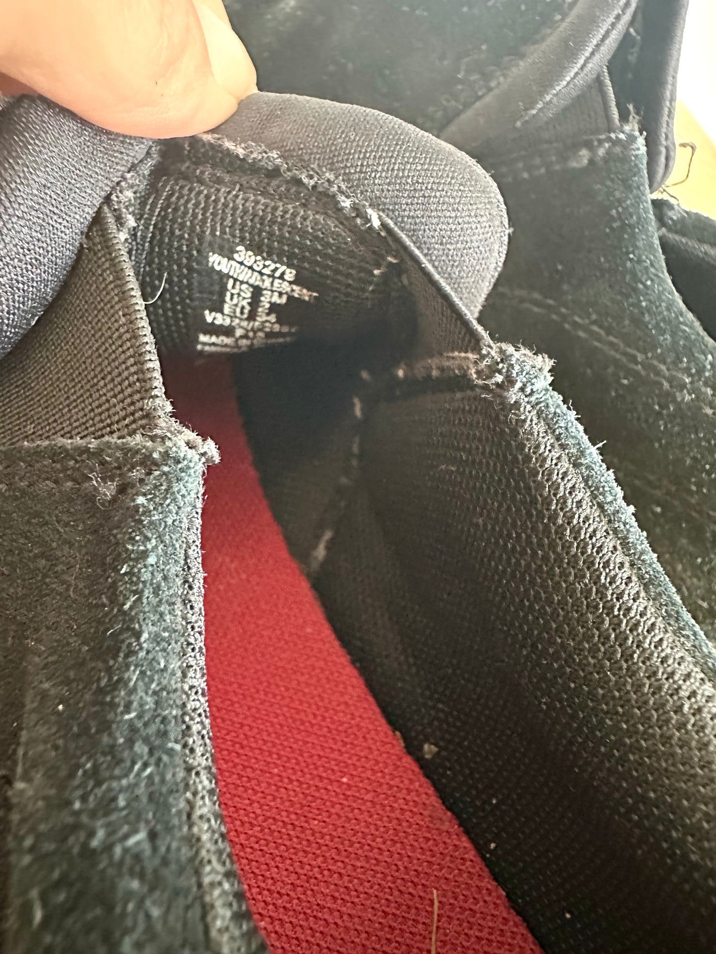 Suede Black Shoes / Size 3 Big Kids