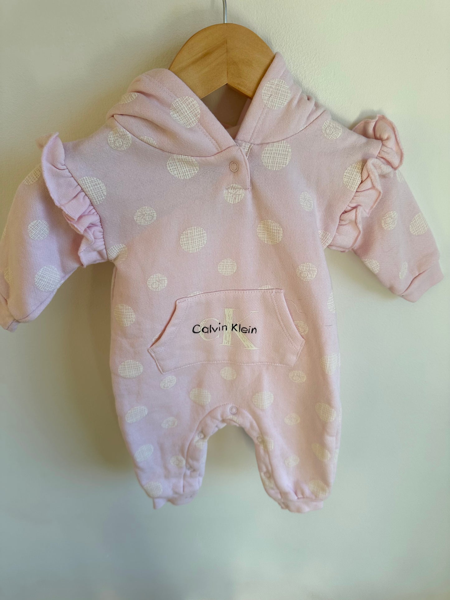 Calvin Klein Hooded Jumpsuit / 3-6m