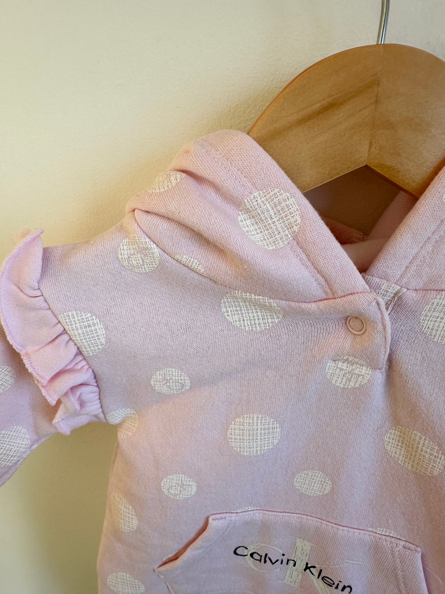Calvin Klein Hooded Jumpsuit / 3-6m