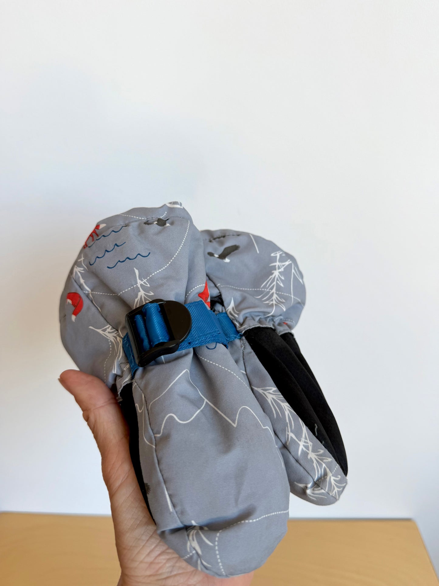 Jan & Jul Grey Fleece Gloves / 3-12m (XS)