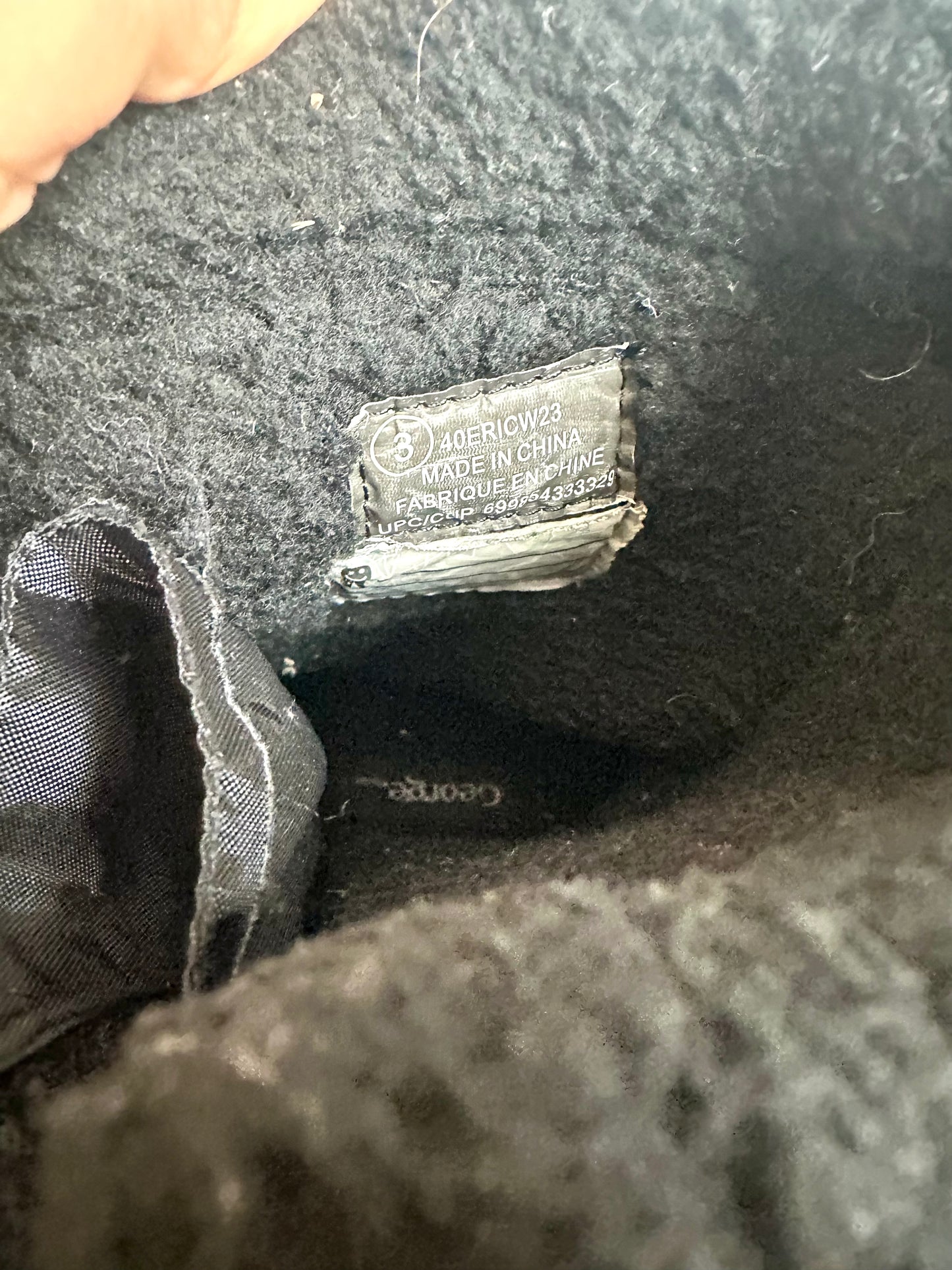 Black Lace Winter Boots / Size 3 Big Kids (No Shipping)