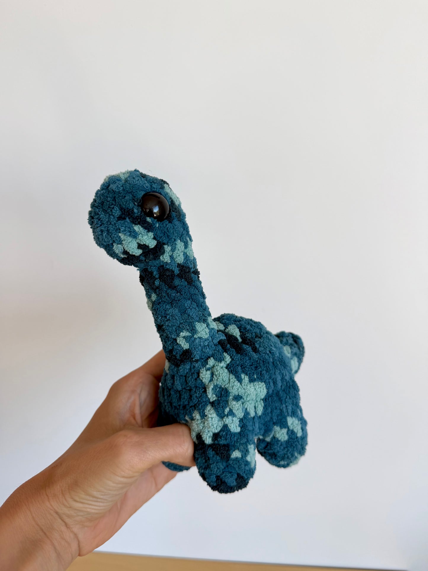 Handmade Crochet Blue Dinosaur