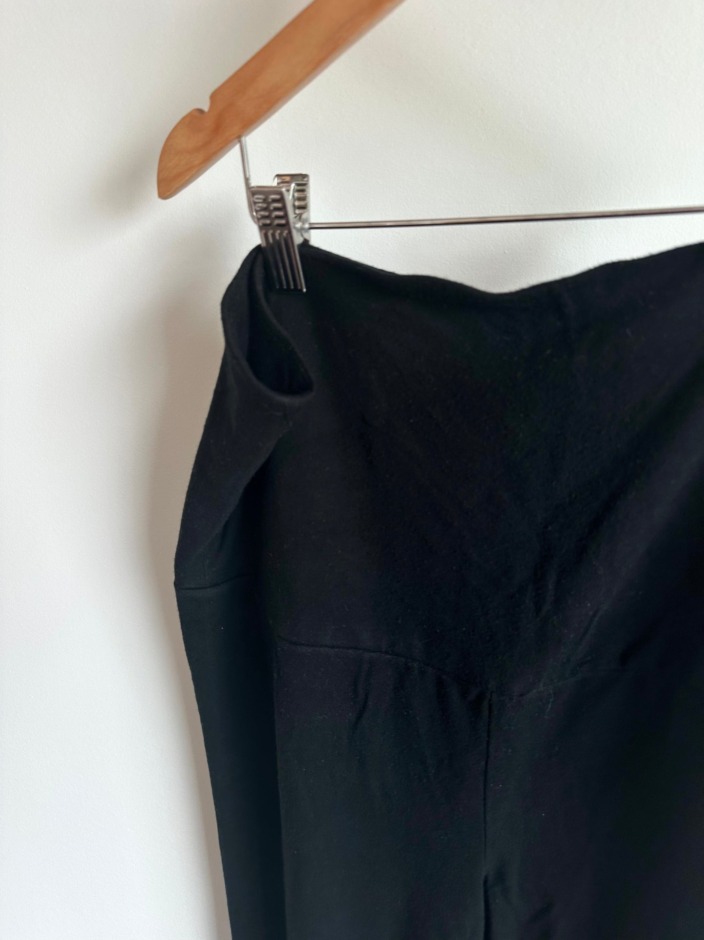 Black Rayon Maternity Leggings / M