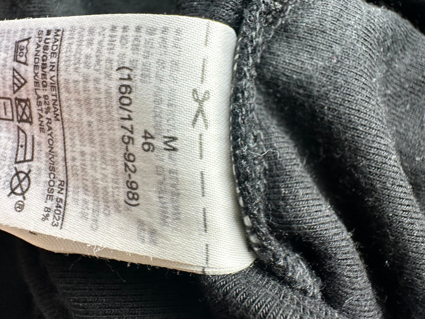 Black Rayon Maternity Leggings / M