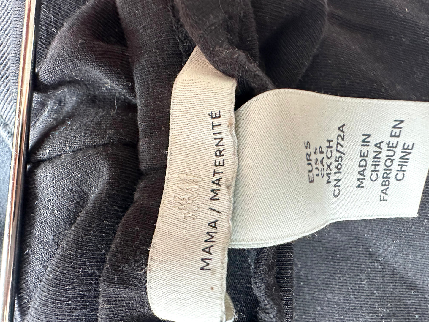 H&M Black Stretch Maternity Dress Pant / S