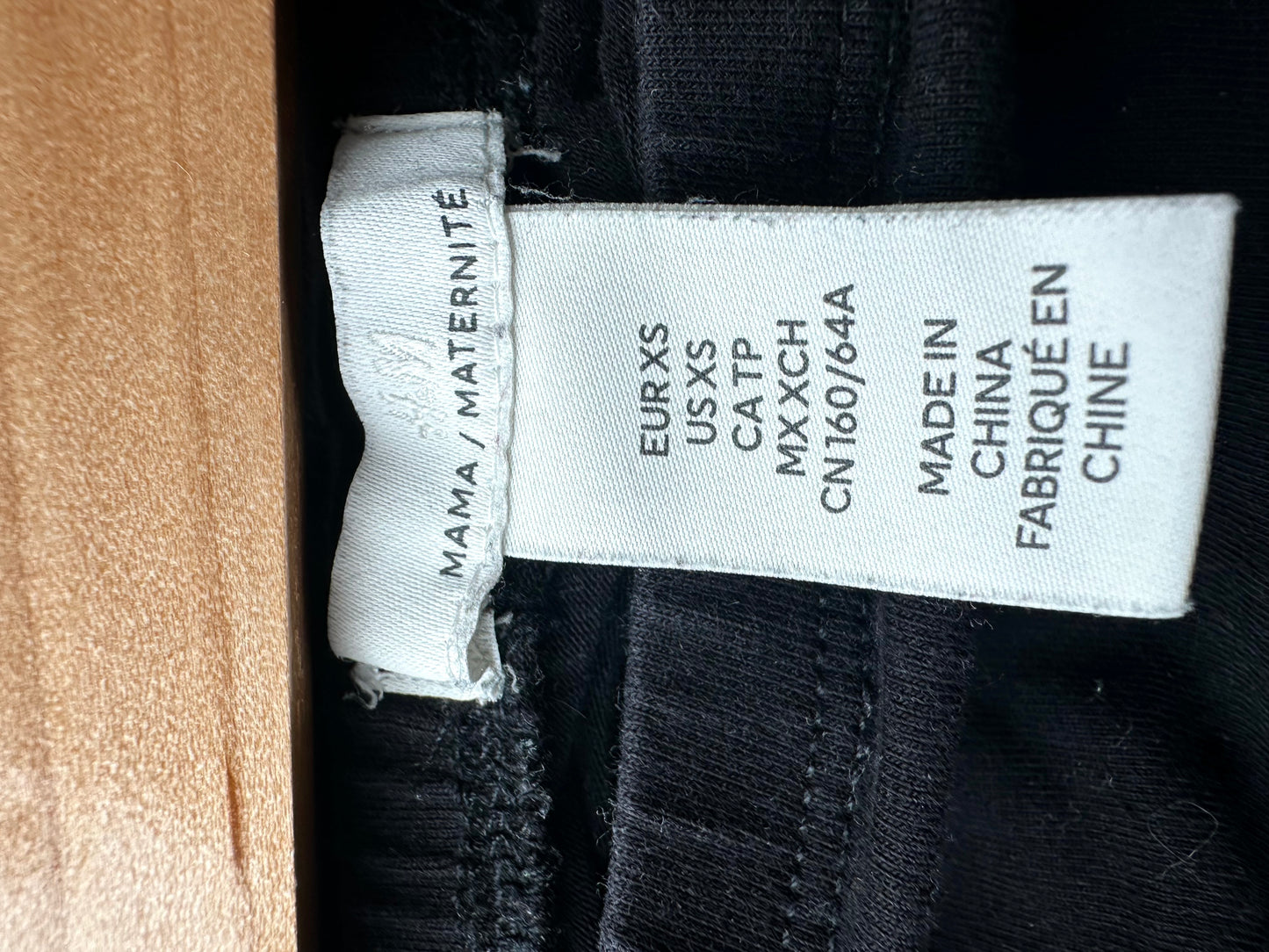 H&M Black Stretch Maternity Dress Pant / XS