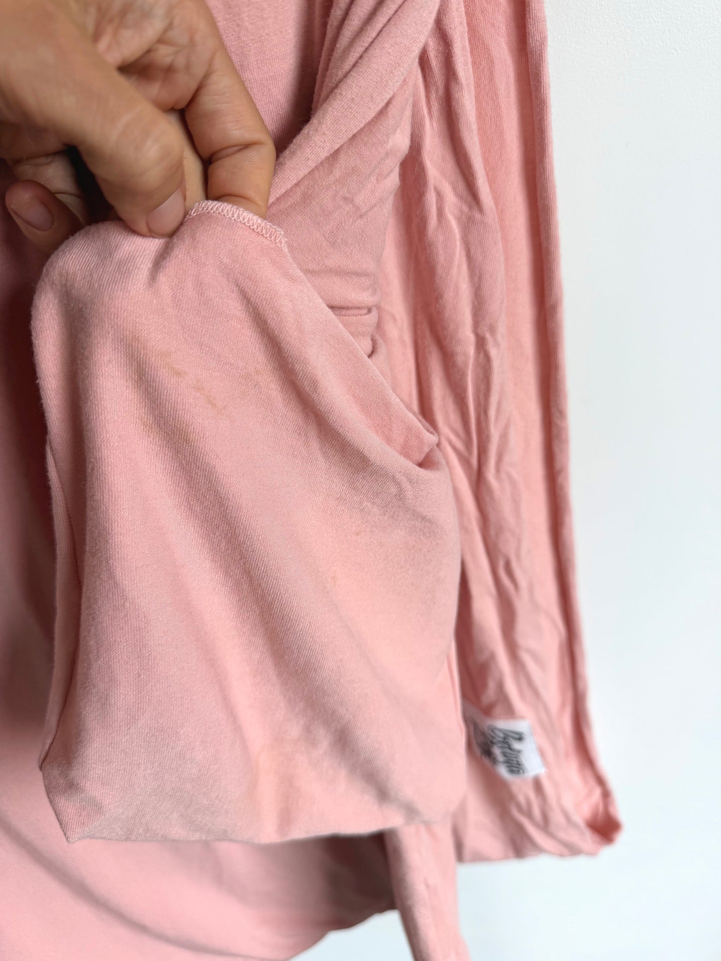 Beluga Bamboo Pink Wrap Carrier / Newborn to 25 lbs