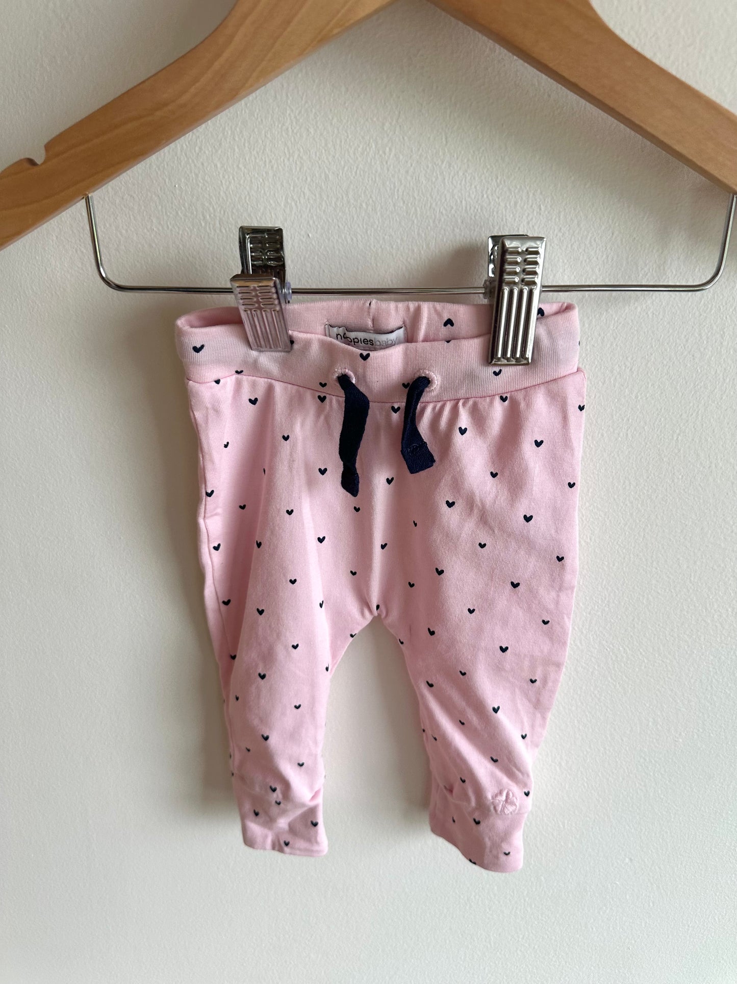 Noppies Pink Heart Pants / 0m